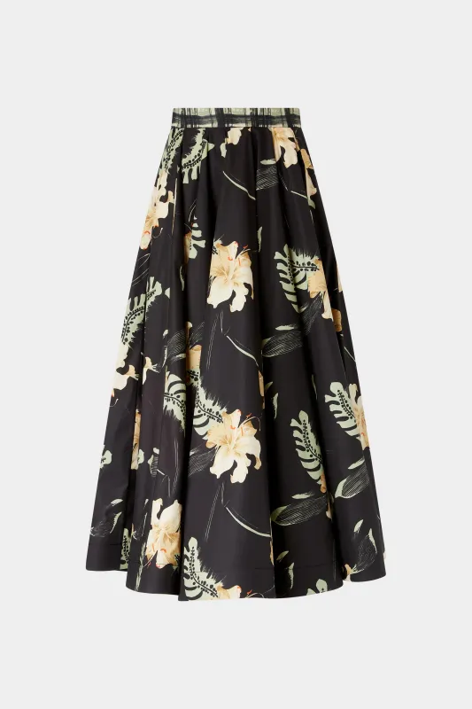 Midi Skirt Ibiscus Print made by Antonio Marras