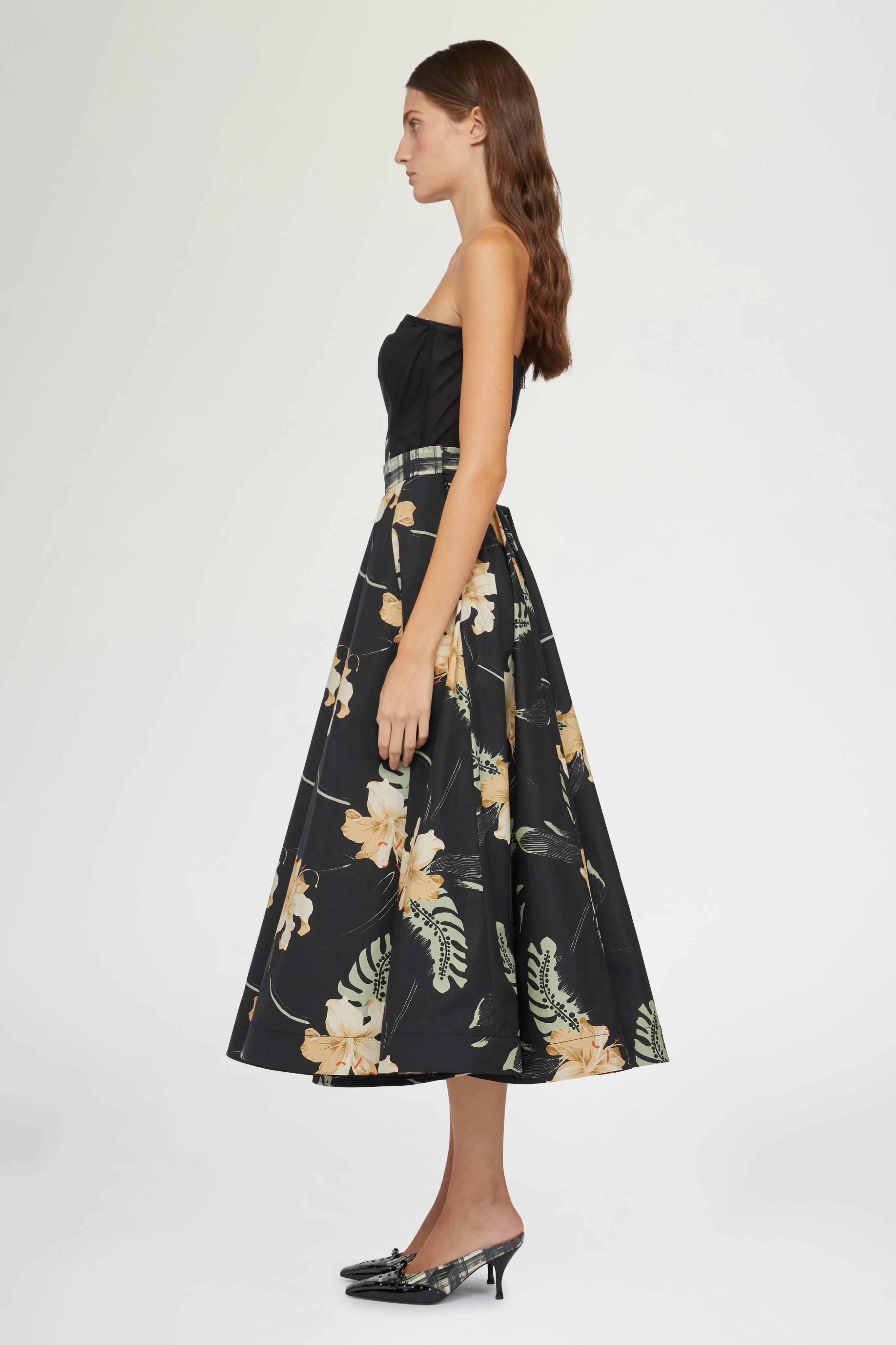 Midi Skirt Ibiscus Print sold by Antonio Marras product image thumbnail 4