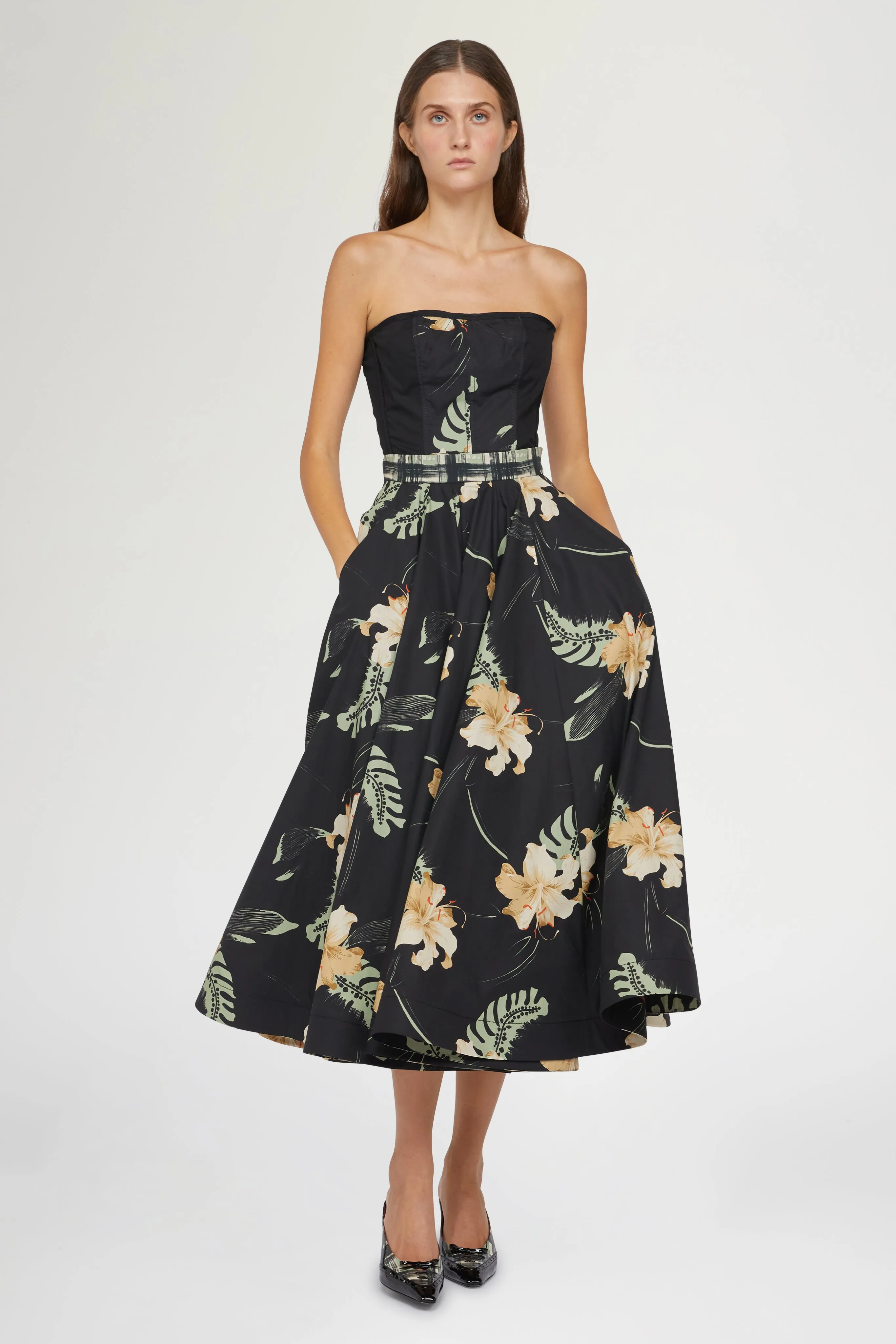 Corset Top Ibiscus Print sold by Antonio Marras product image thumbnail 2