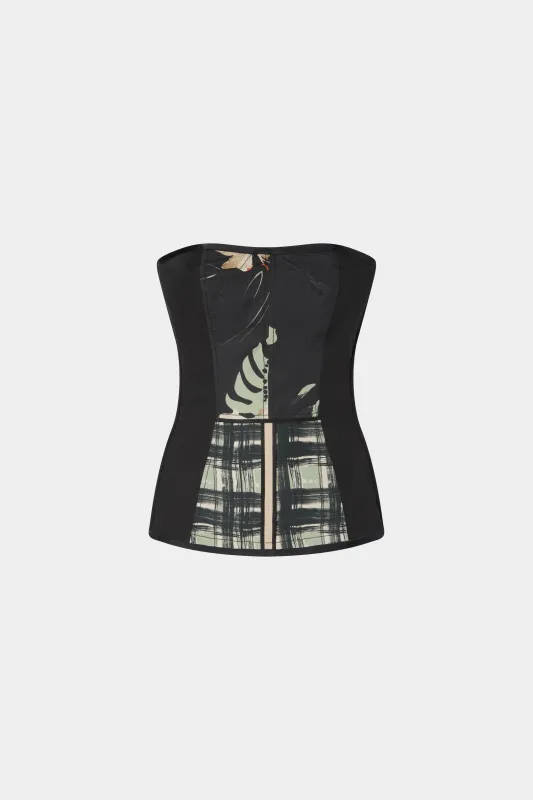 Corset Top Ibiscus Print made by Antonio Marras