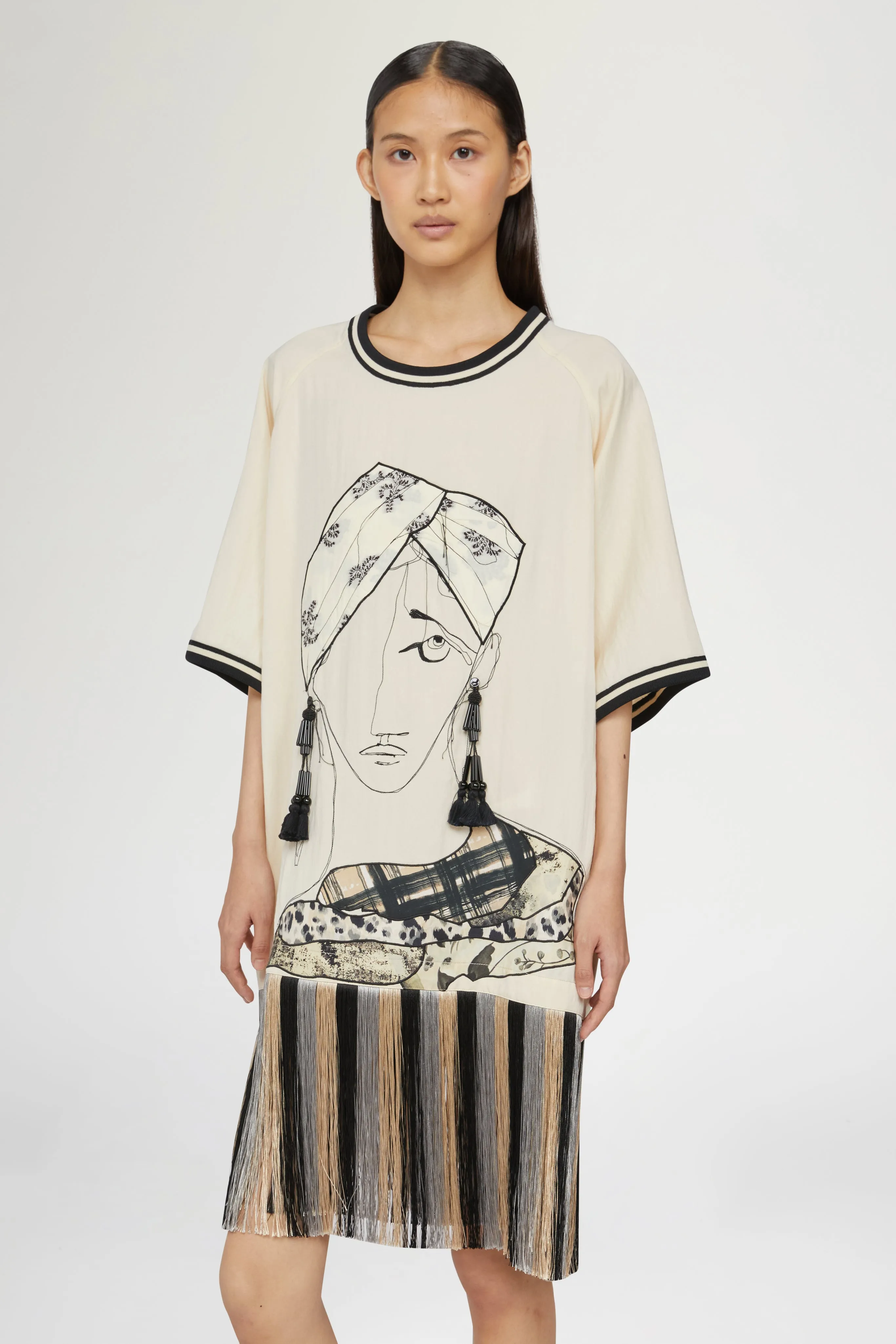 Mini Dress with Fringe sold by Antonio Marras product image thumbnail 3