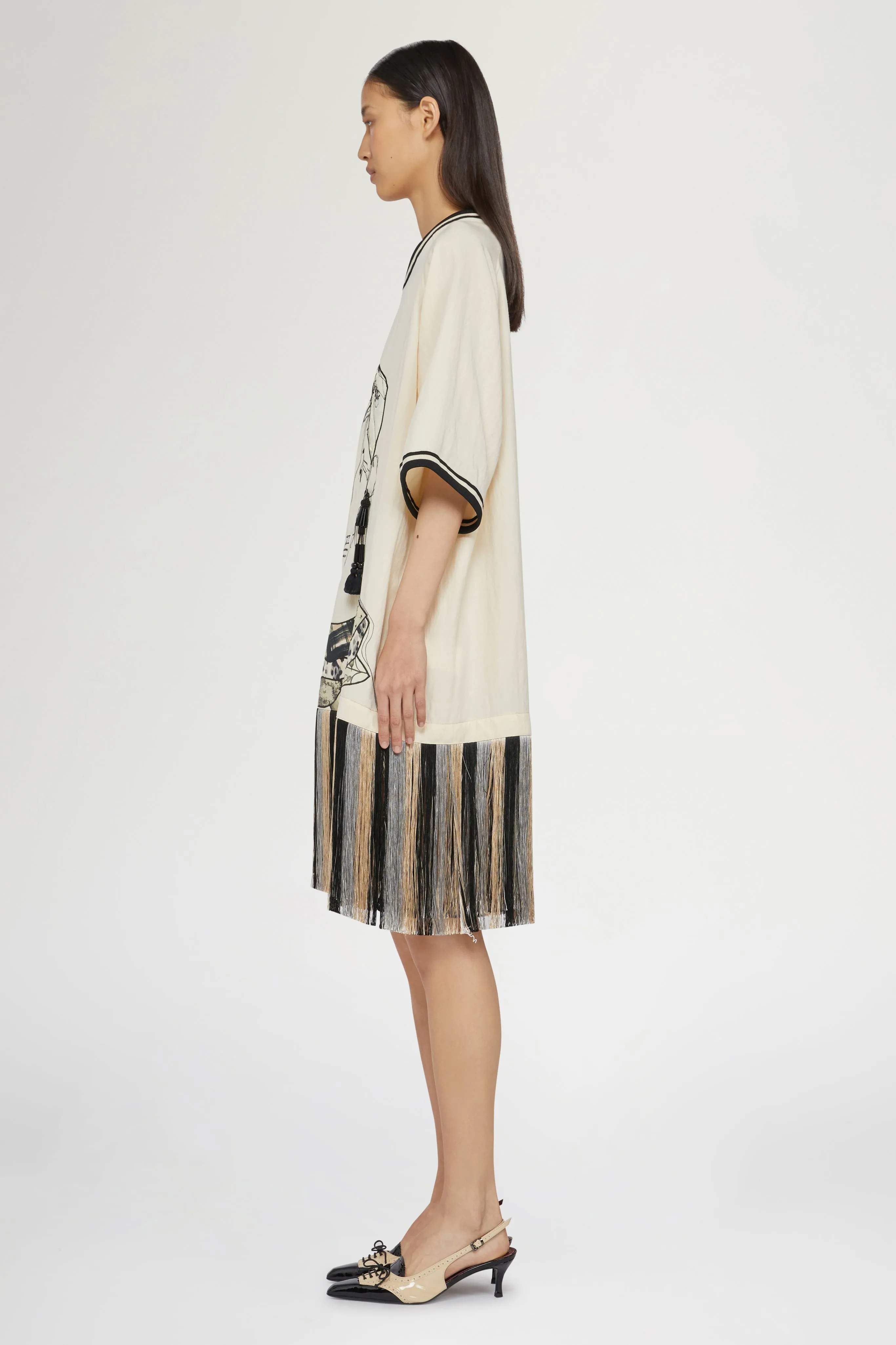 Mini Dress with Fringe sold by Antonio Marras product image thumbnail 4