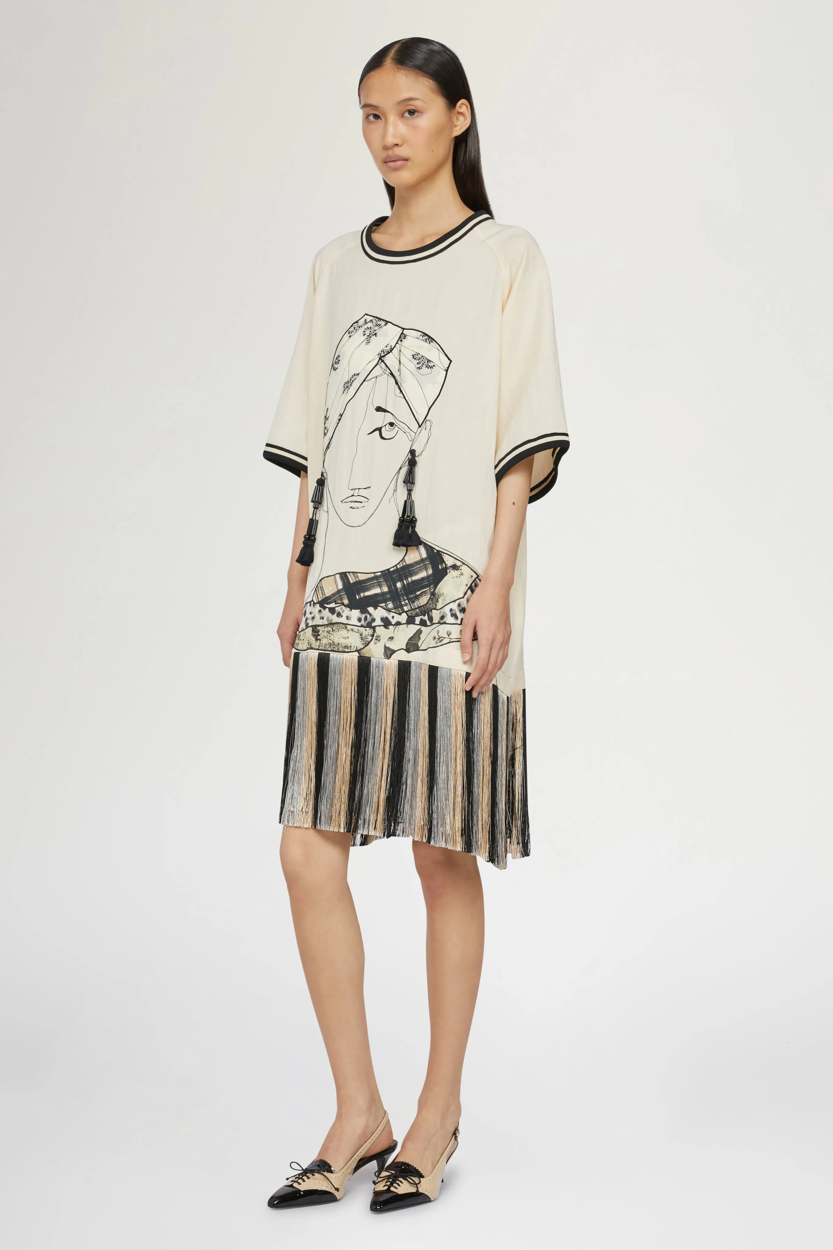 Mini Dress with Fringe sold by Antonio Marras product image thumbnail 2