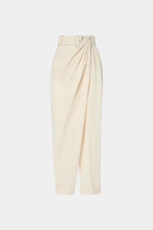 Cream Wide-leg Pants made by Antonio Marras
