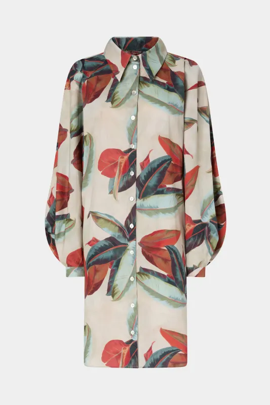 Shirtdress Anthurium Dream made by Antonio Marras