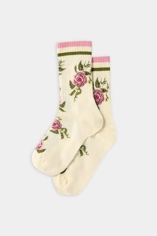 All-Over Rose Motif Socks made by Antonio Marras