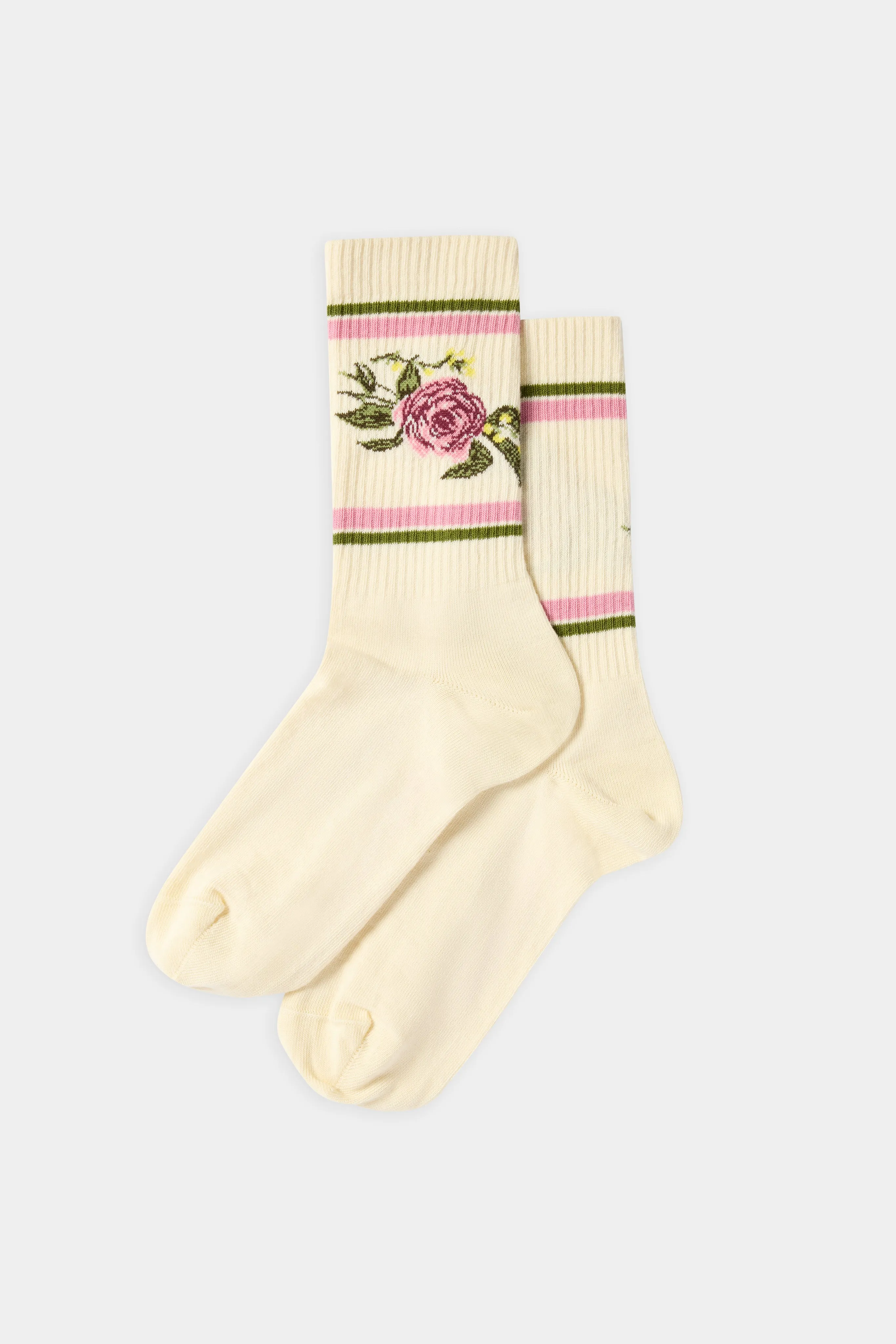 Ivory Rose Pink Band Socks sold by Antonio Marras