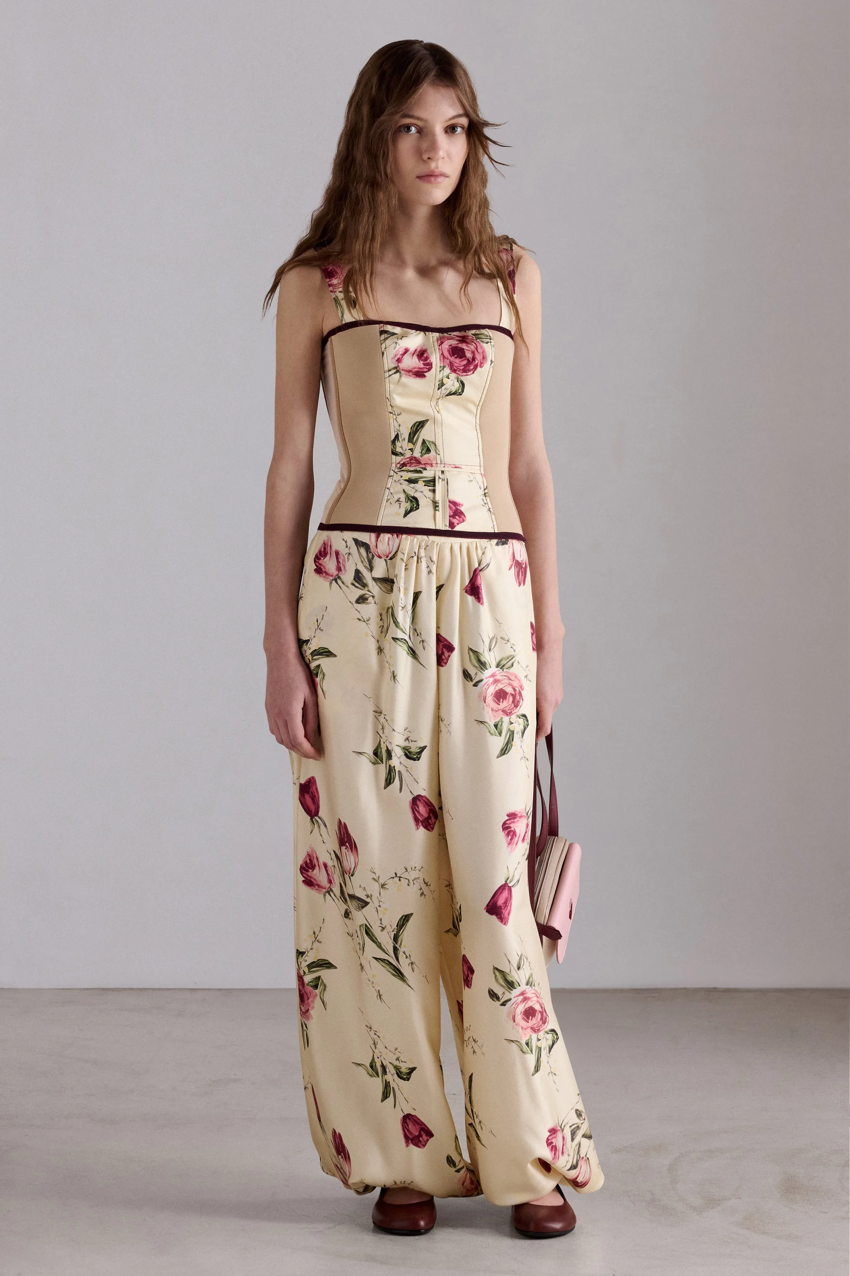 Floral Silk Bustier Top sold by Antonio Marras product image thumbnail 2