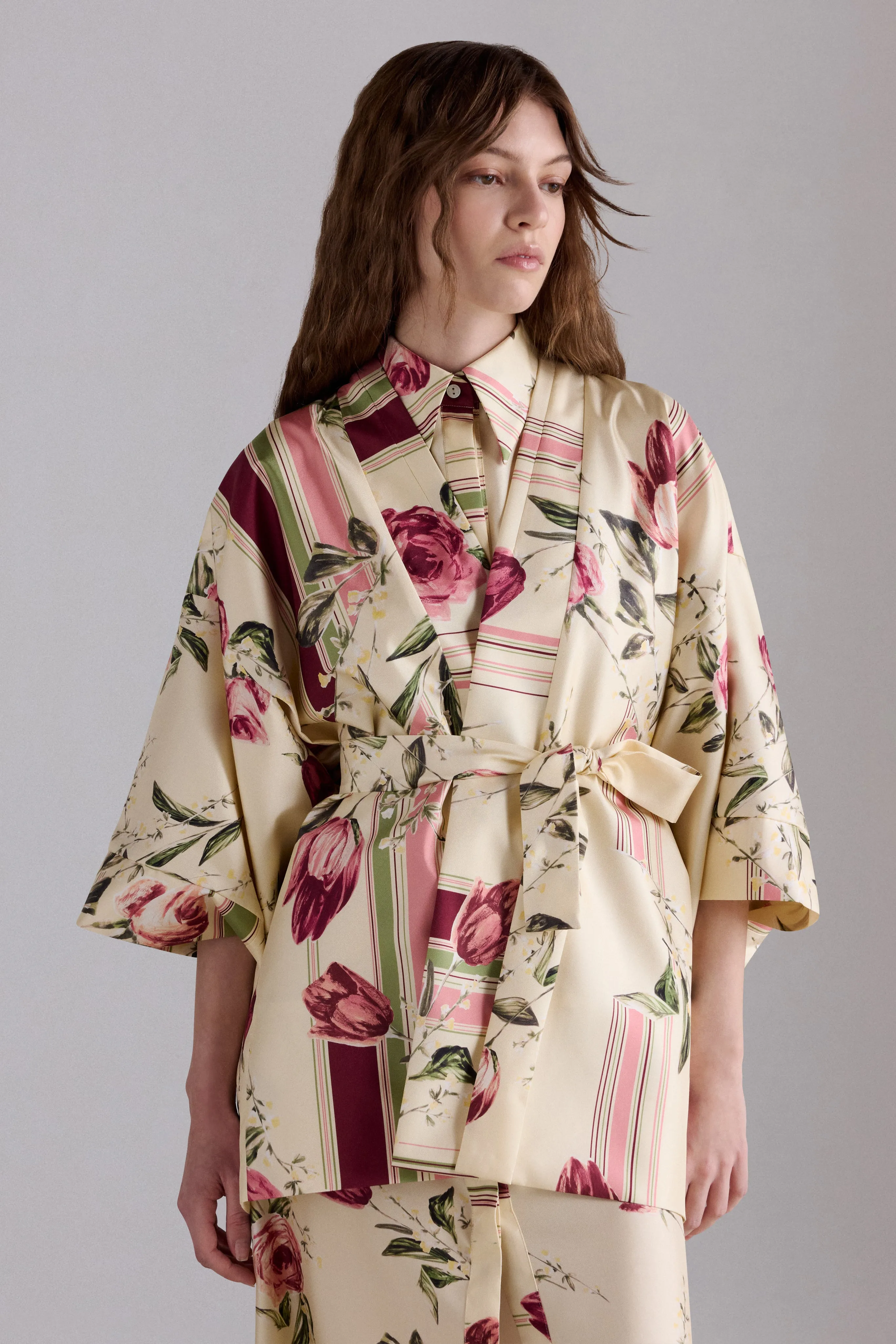 Kimono with Rose and Tulip Print sold by Antonio Marras product image thumbnail 4