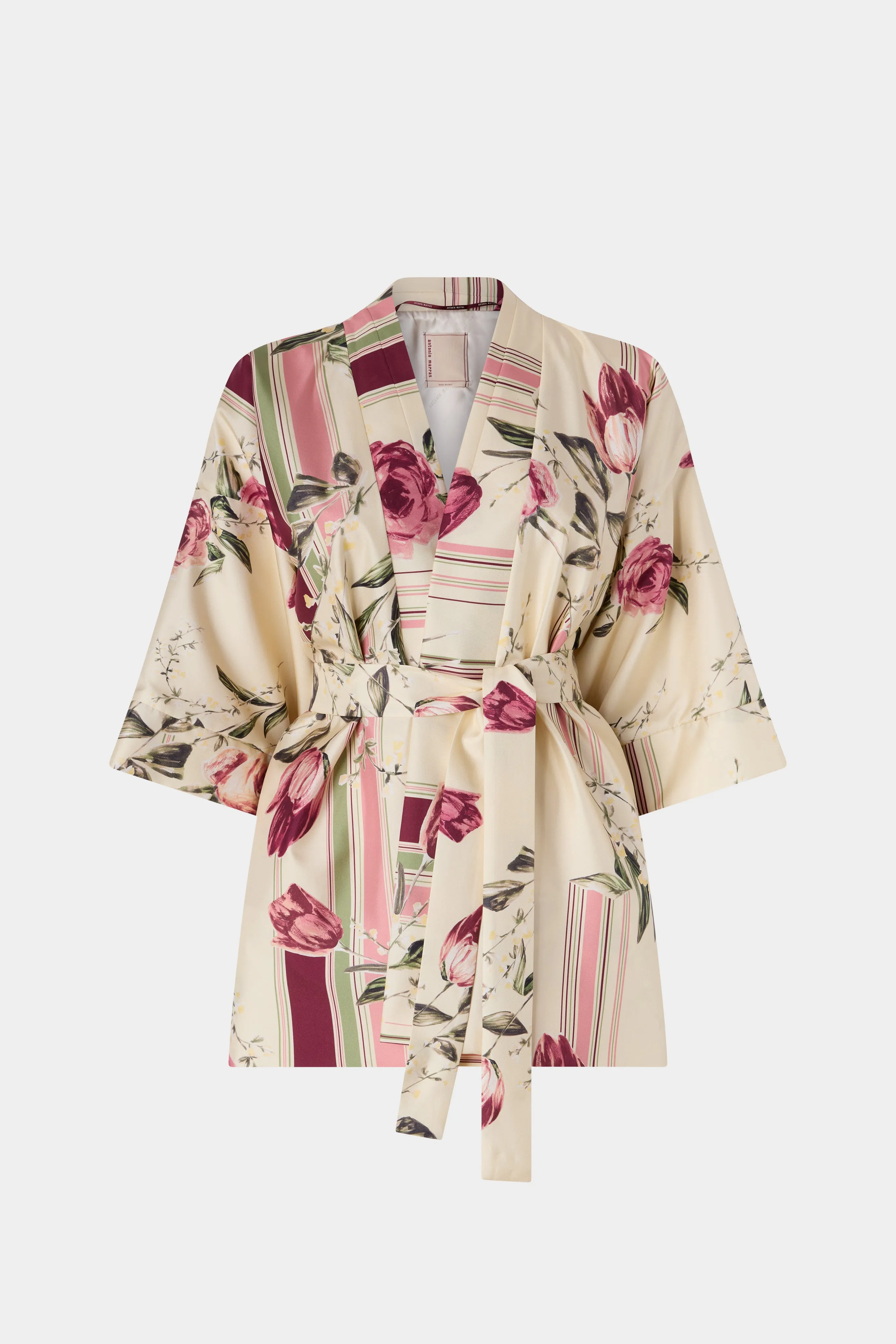 Kimono with Rose and Tulip Print sold by Antonio Marras