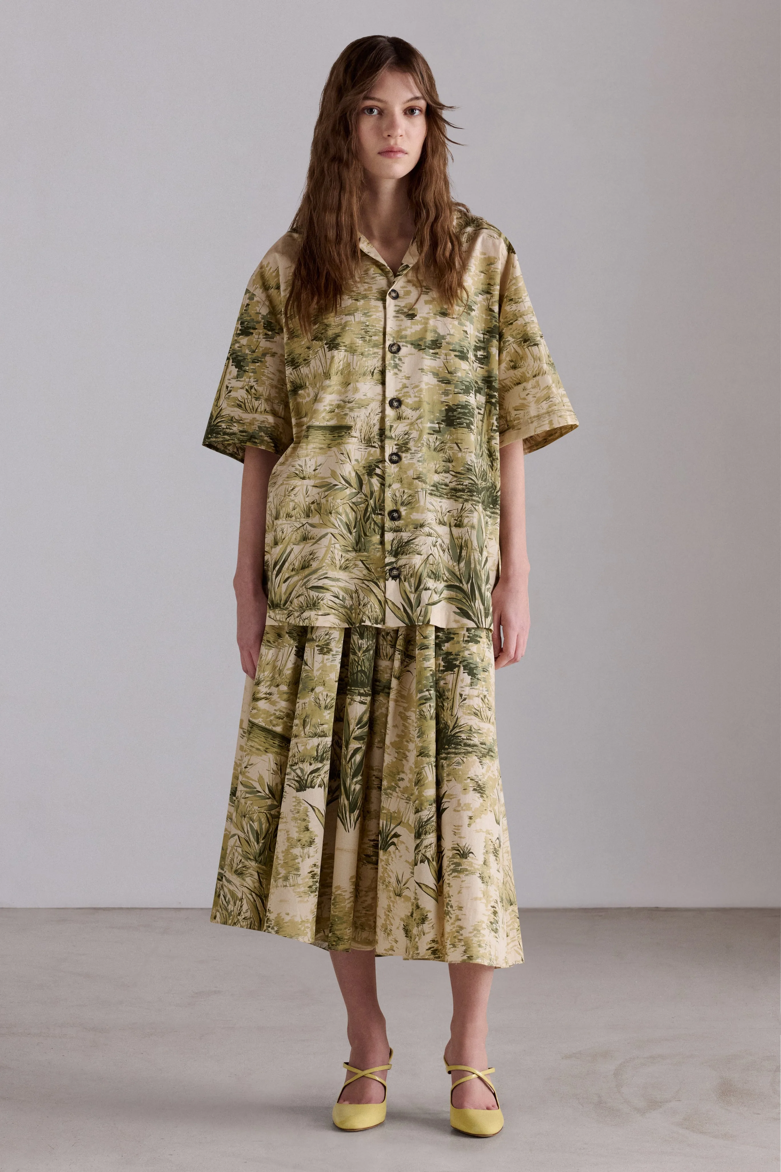 Botanical Boxy Shirt sold by Antonio Marras product image thumbnail 2