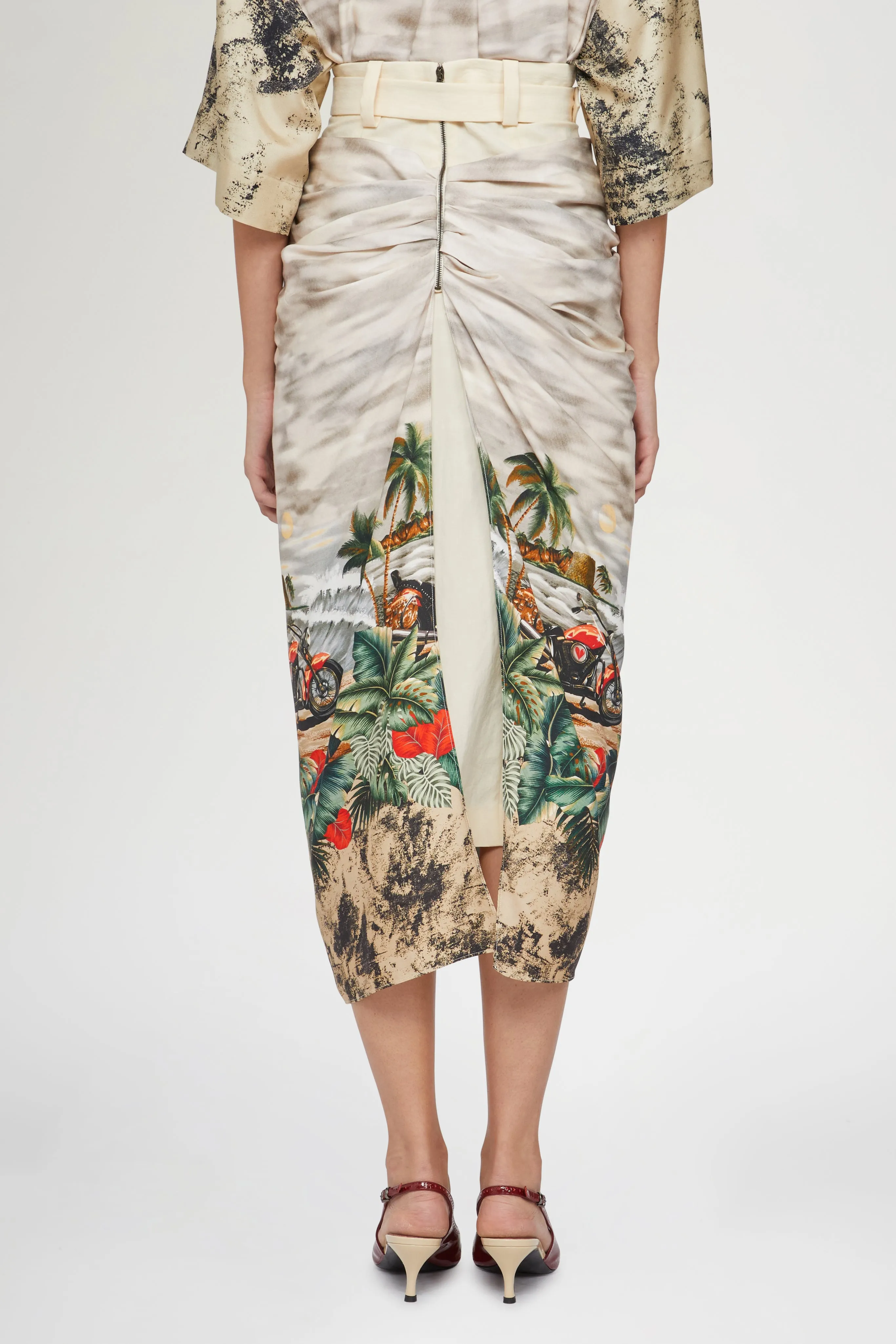 Draped Midi Skirt Postcard Print sold by Antonio Marras product image thumbnail 5