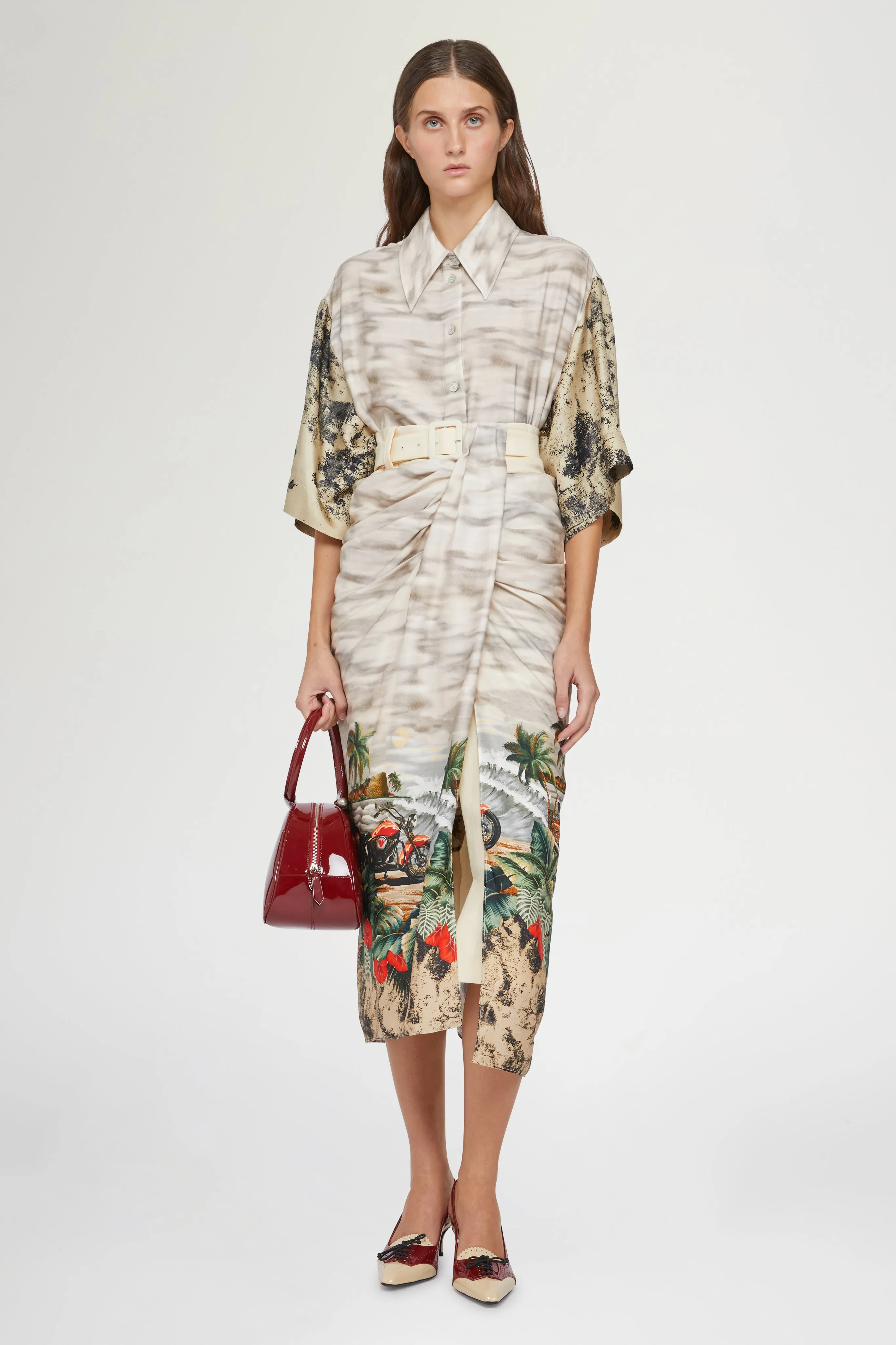 Draped Midi Skirt Postcard Print sold by Antonio Marras product image thumbnail 2