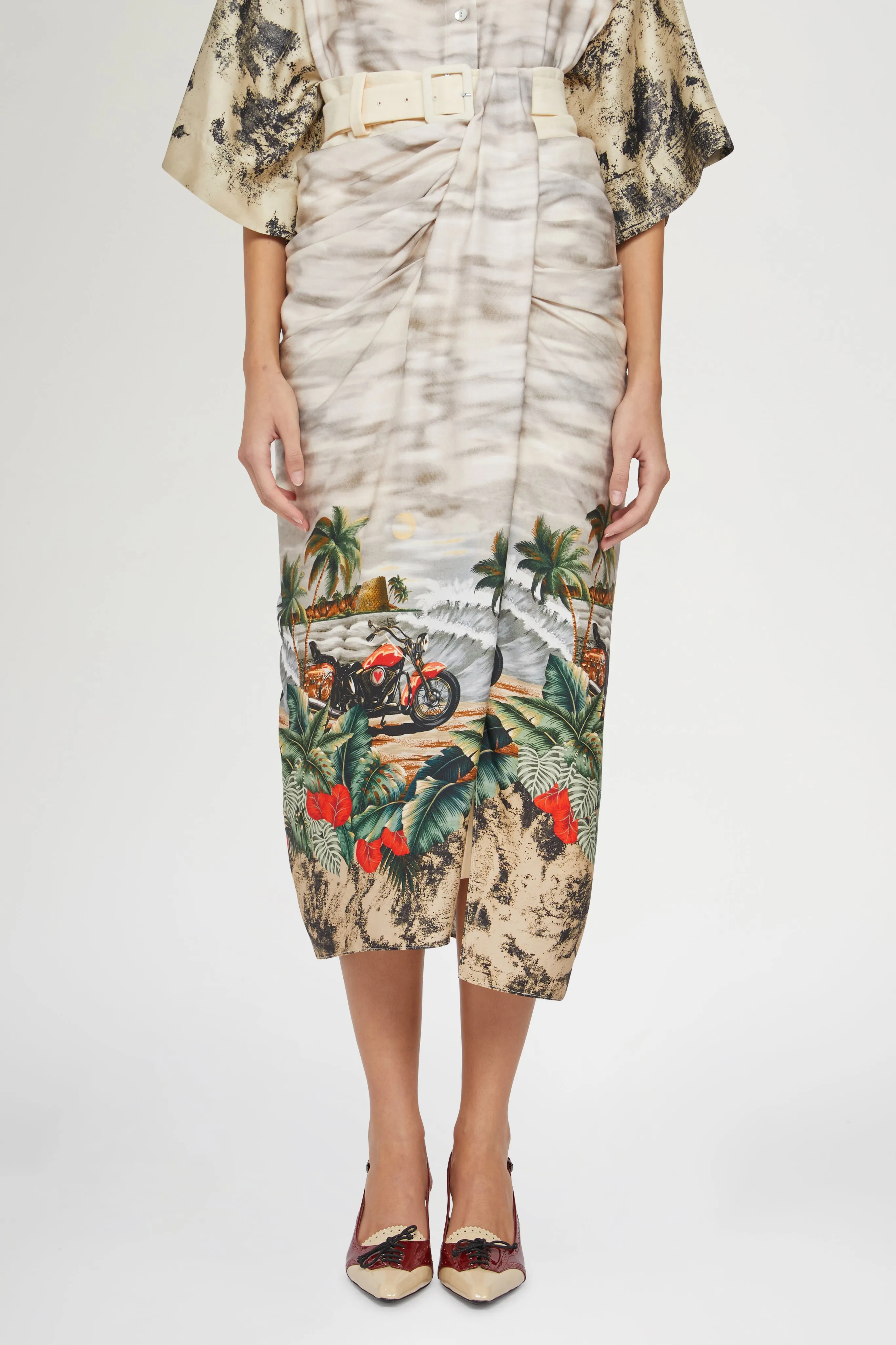 Draped Midi Skirt Postcard Print sold by Antonio Marras product image thumbnail 3