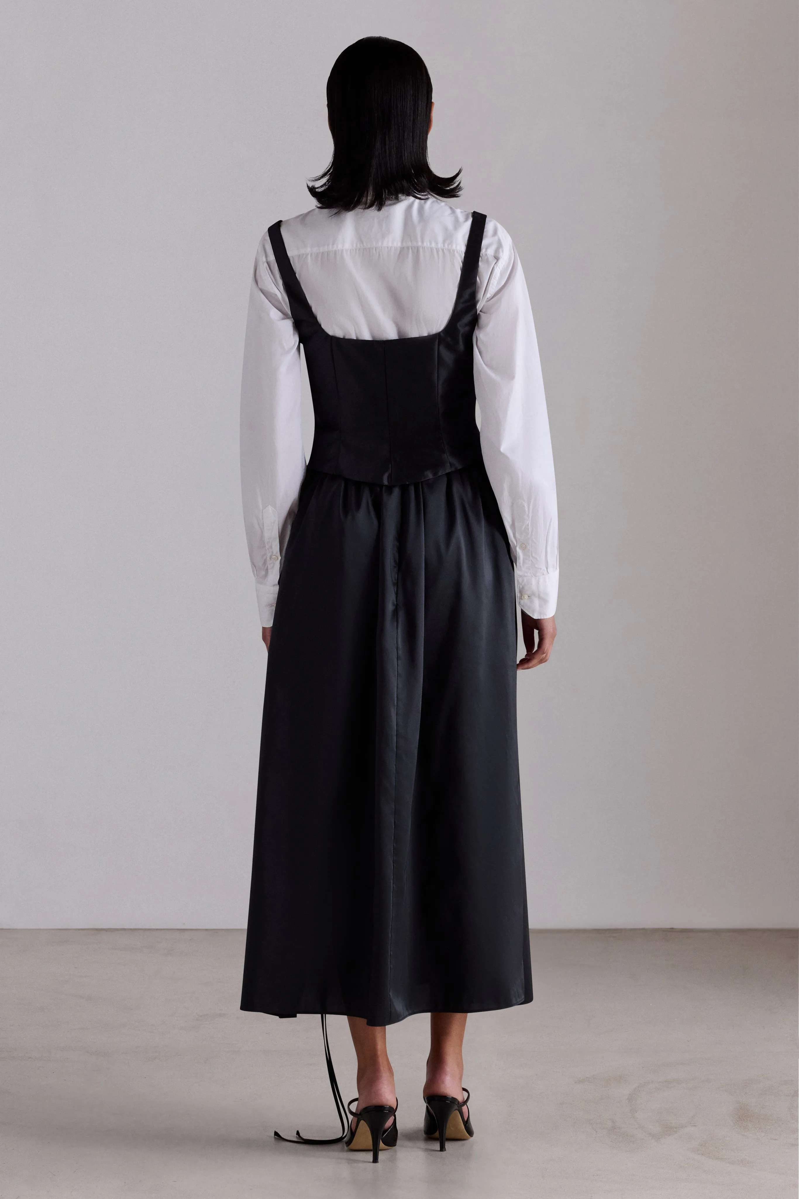 Black Shimmering Taffeta Corset sold by Antonio Marras product image thumbnail 3