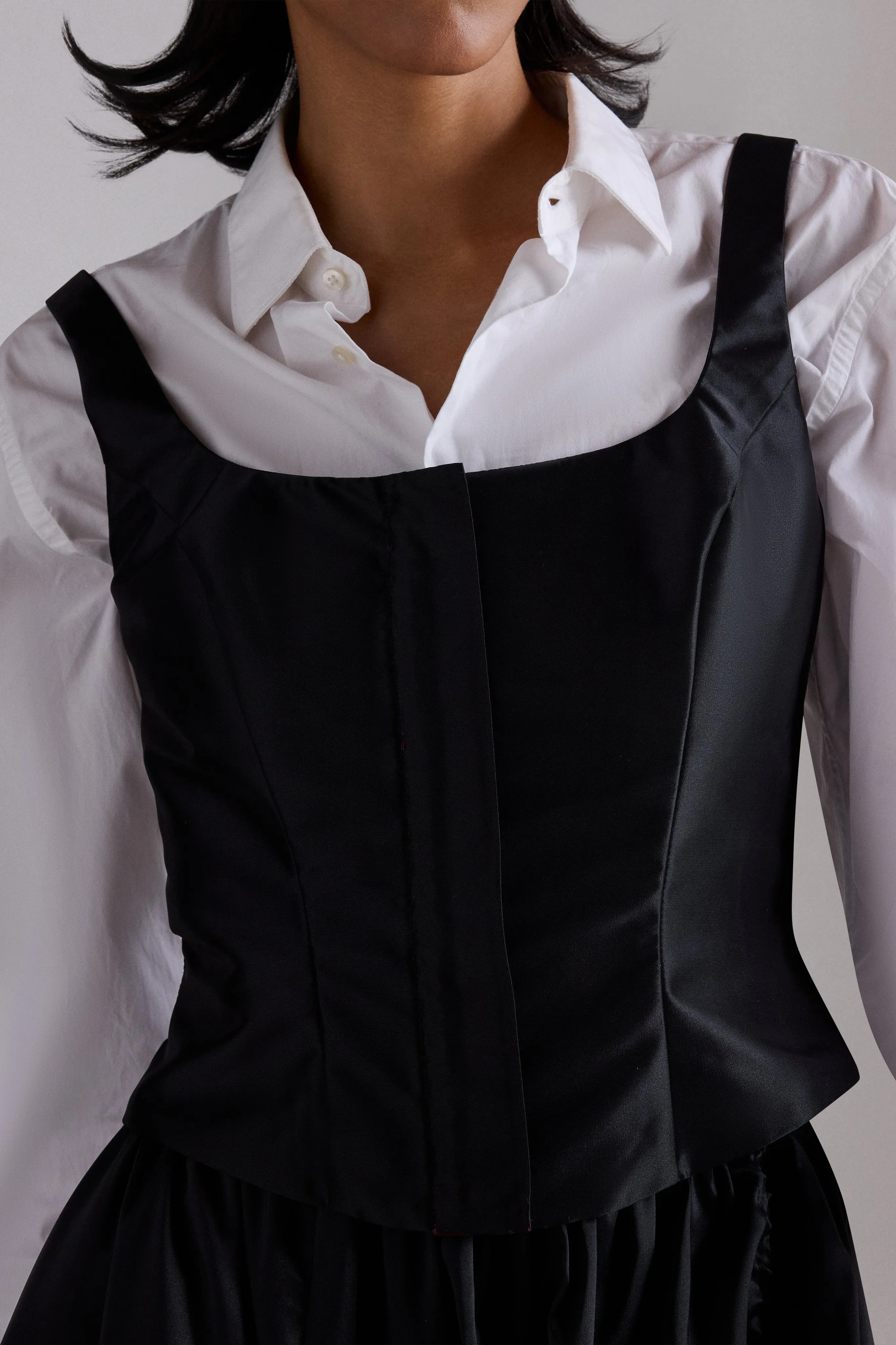 Black Shimmering Taffeta Corset sold by Antonio Marras product image thumbnail 5