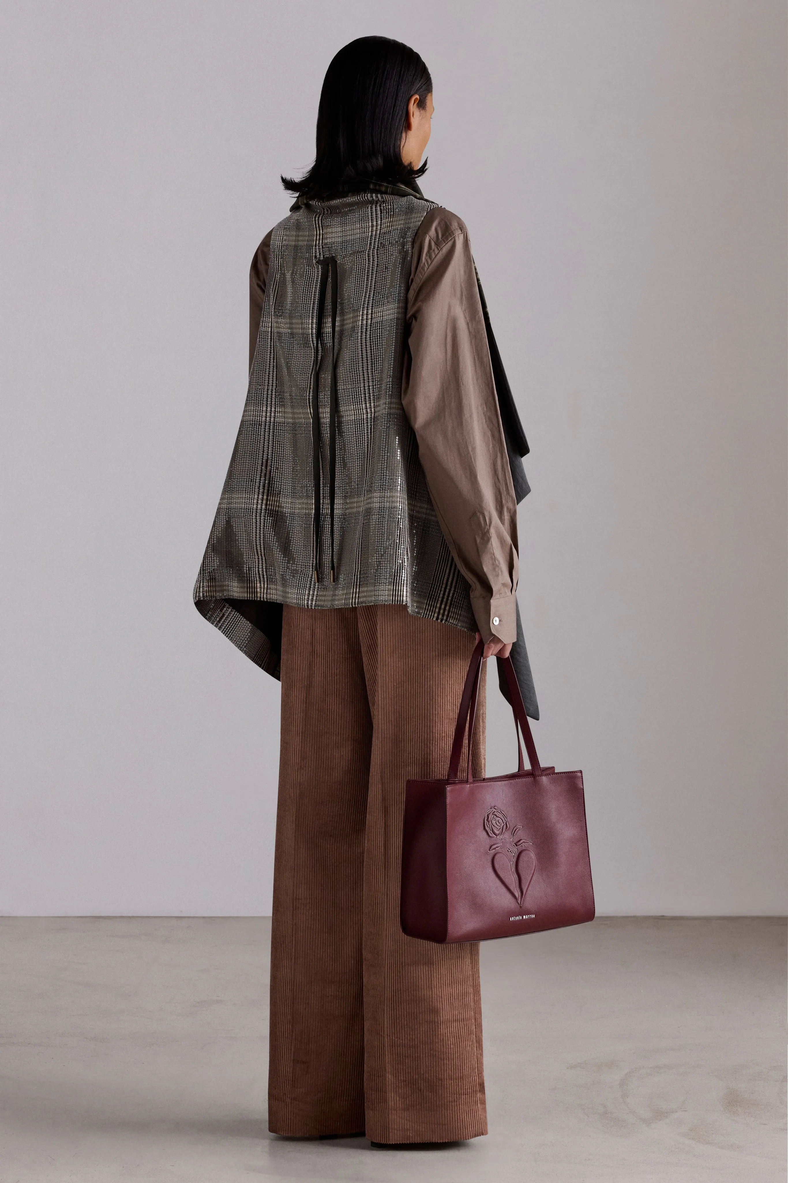Patchwork Checked Asymmetric Shawl sold by Antonio Marras product image thumbnail 3