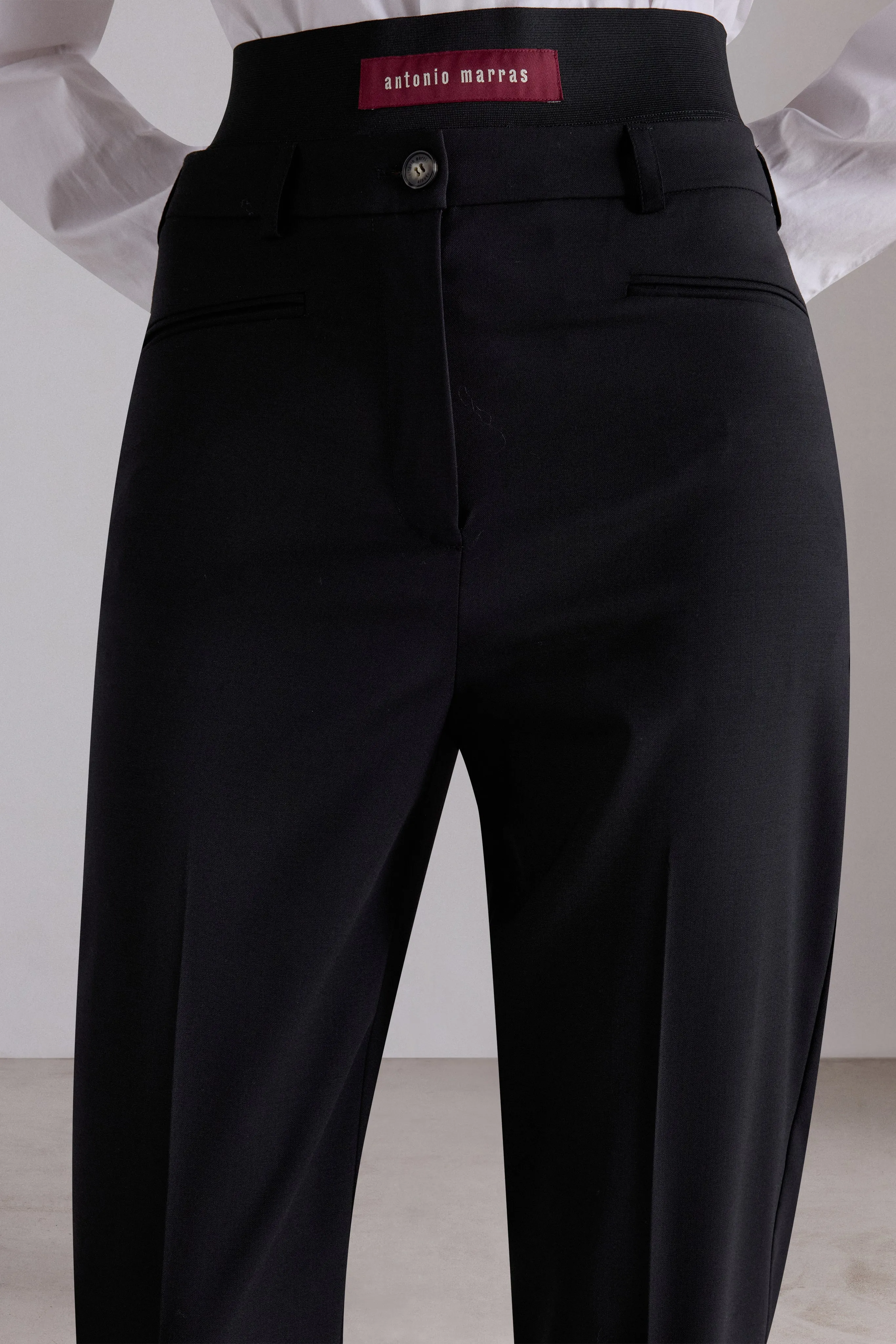 Black Tailored Skinny Trousers sold by Antonio Marras product image thumbnail 5