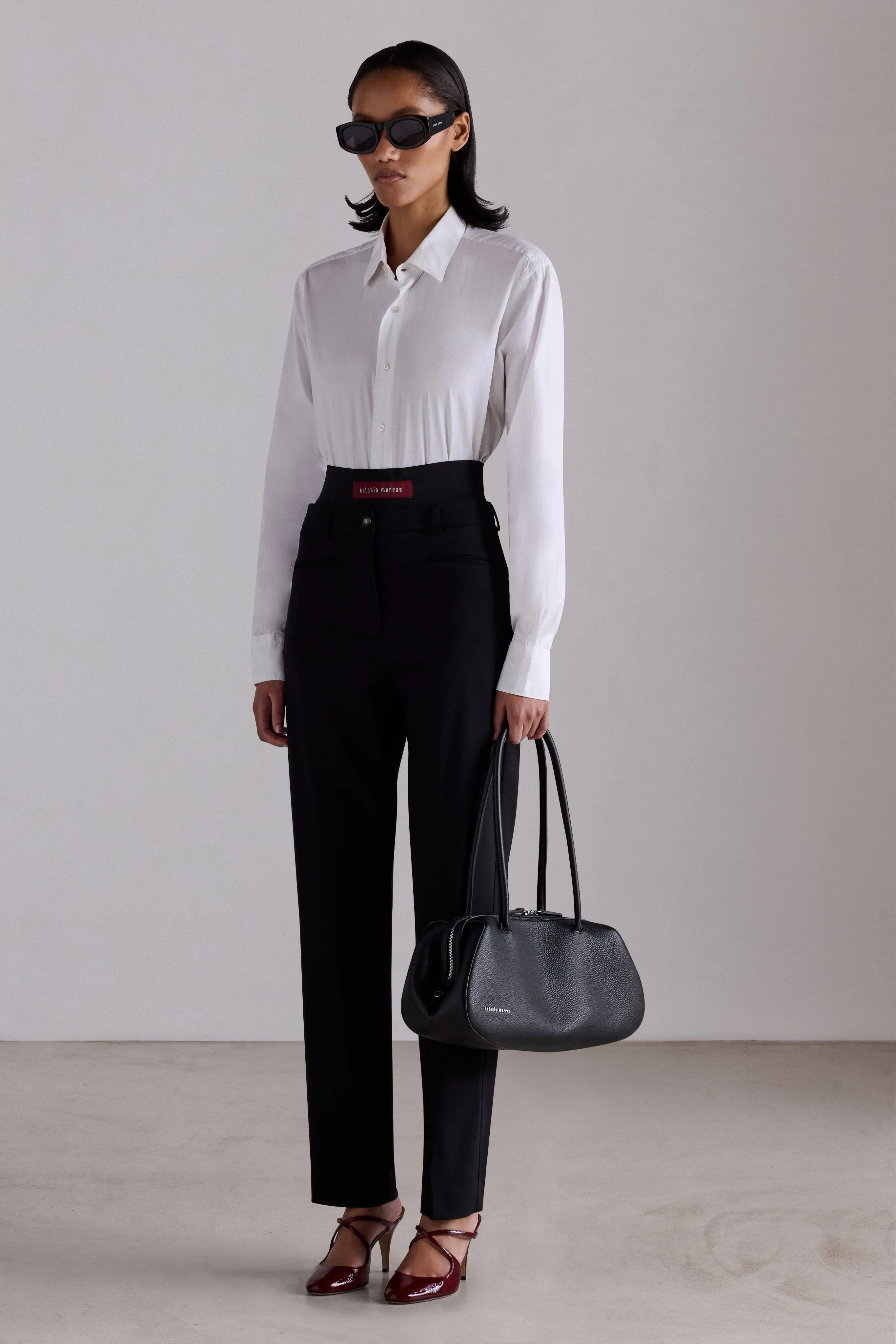 Black Tailored Skinny Trousers sold by Antonio Marras product image thumbnail 4