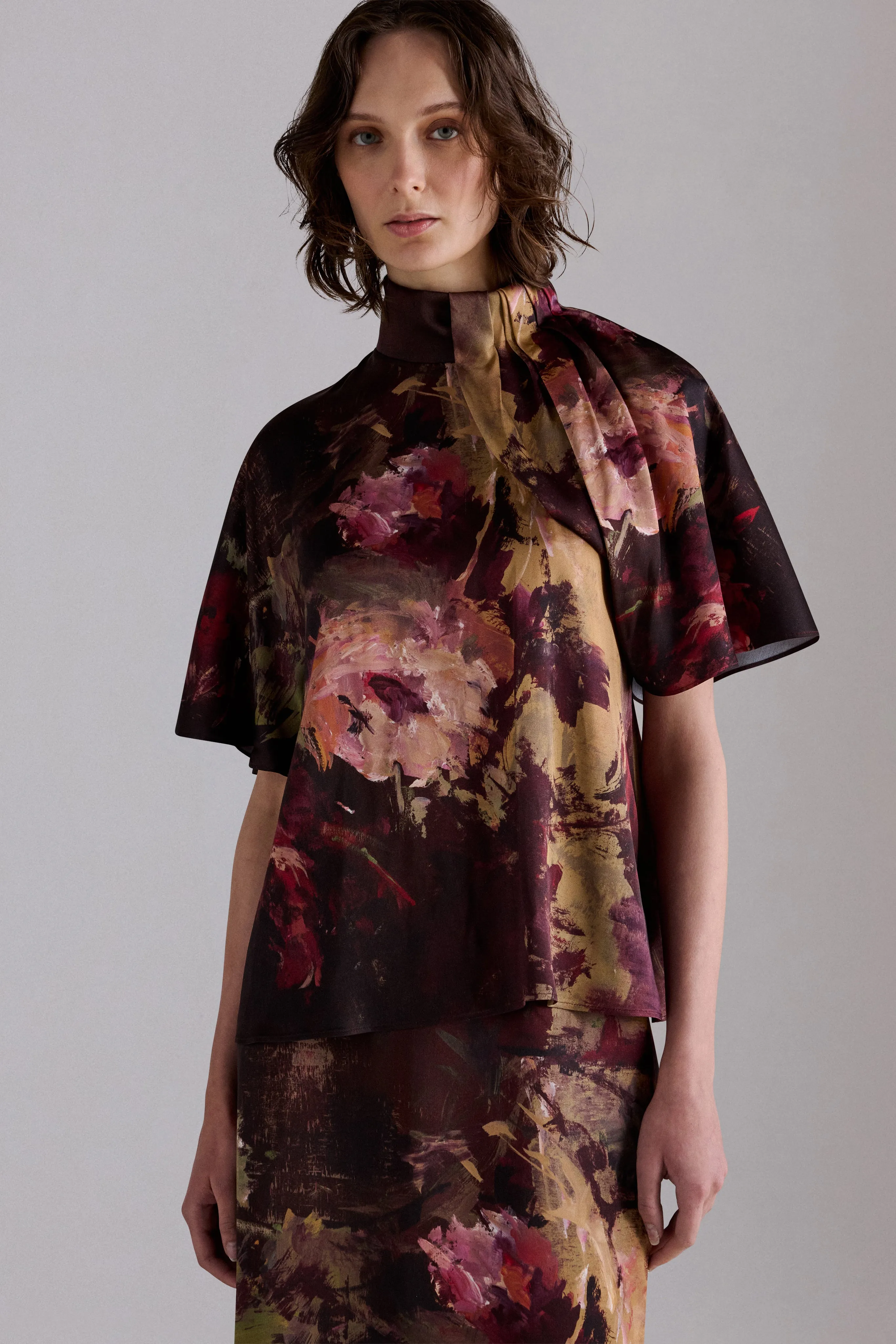 Painterly Rose Print Blouse sold by Antonio Marras product image thumbnail 4