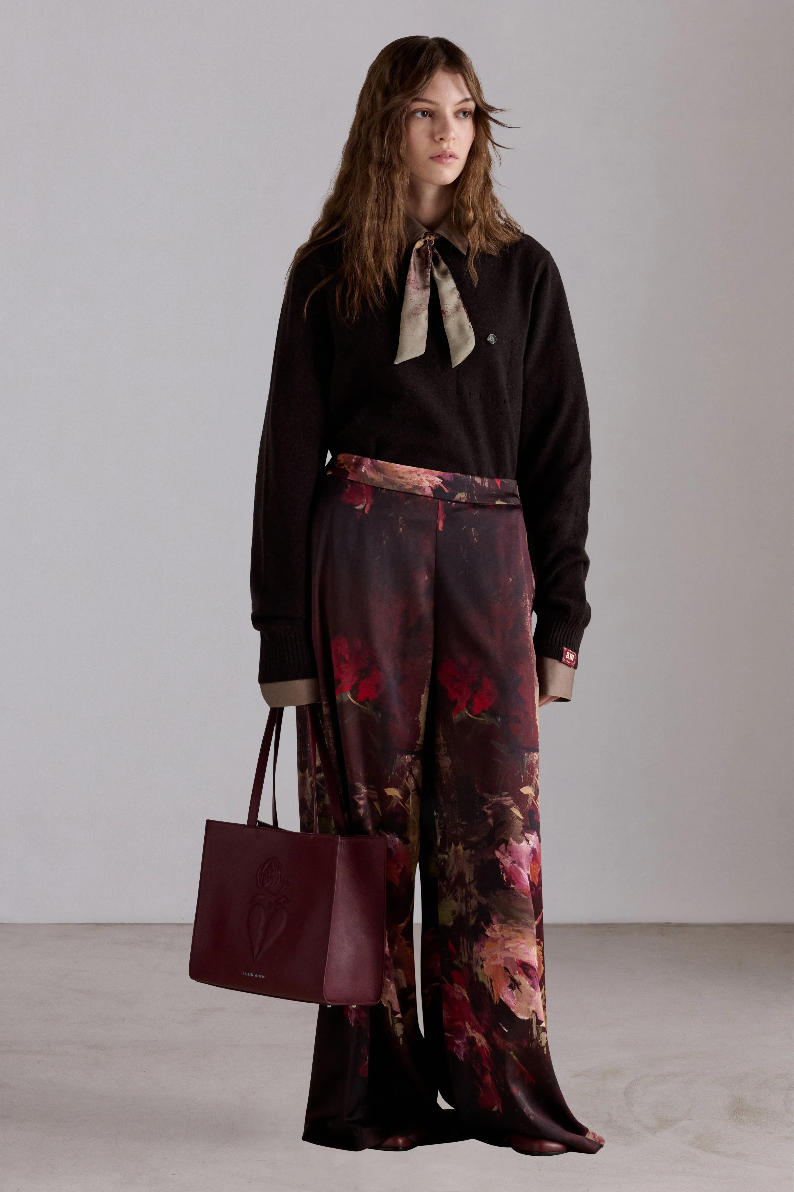 Painterly Rose Silk Pants sold by Antonio Marras product image thumbnail 2