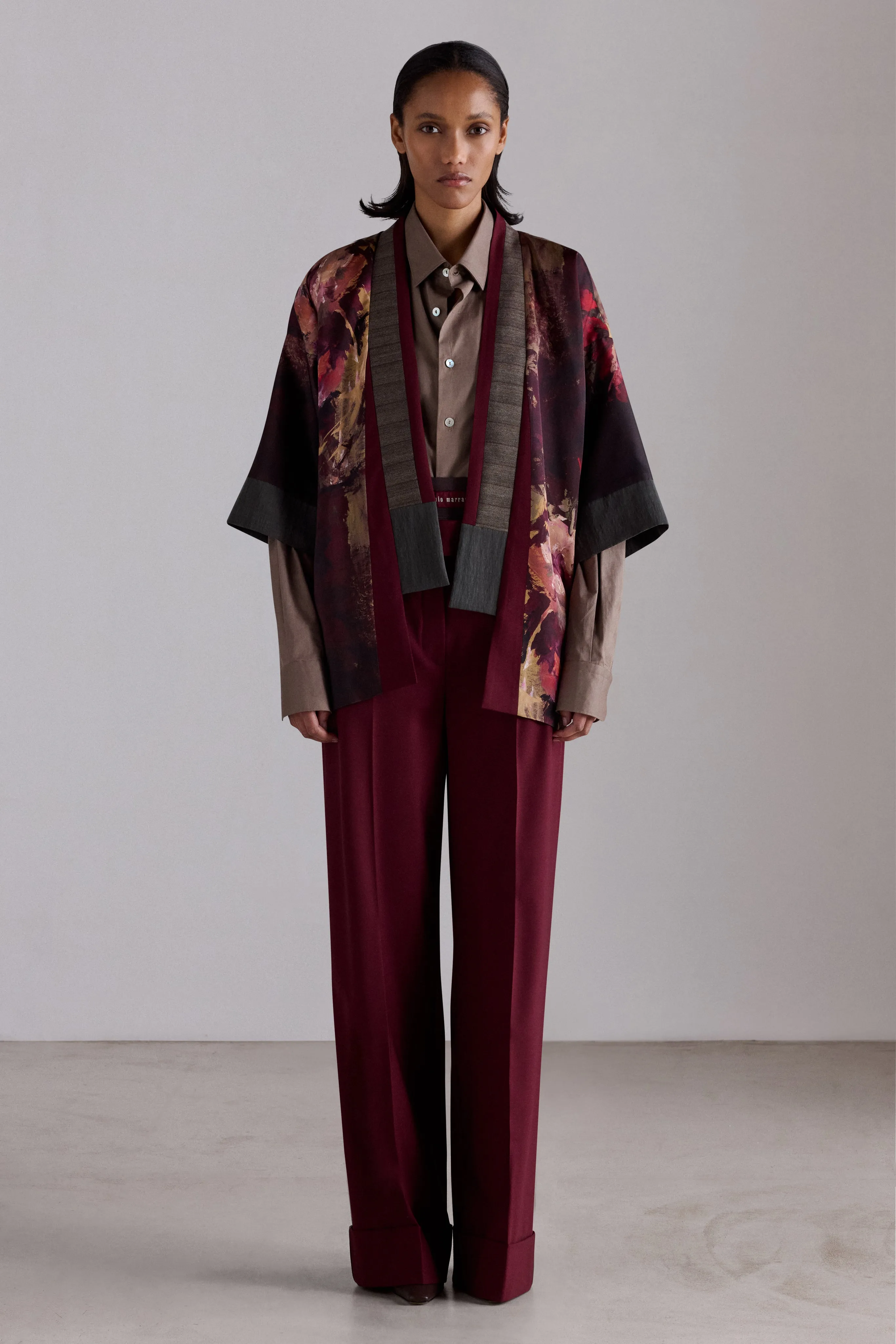 Painterly Rose Silk Kimono sold by Antonio Marras product image thumbnail 2
