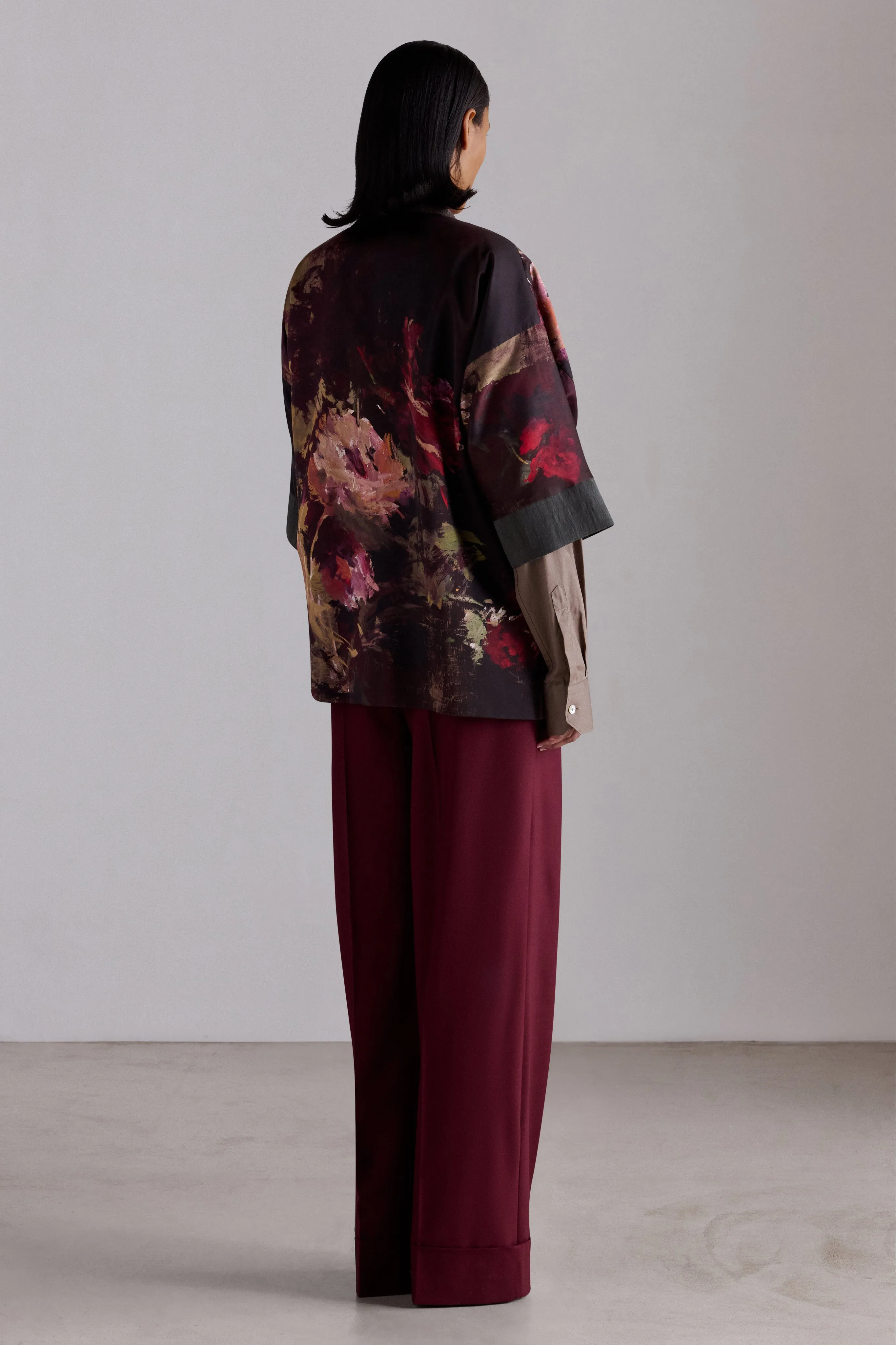 Painterly Rose Silk Kimono sold by Antonio Marras product image thumbnail 3