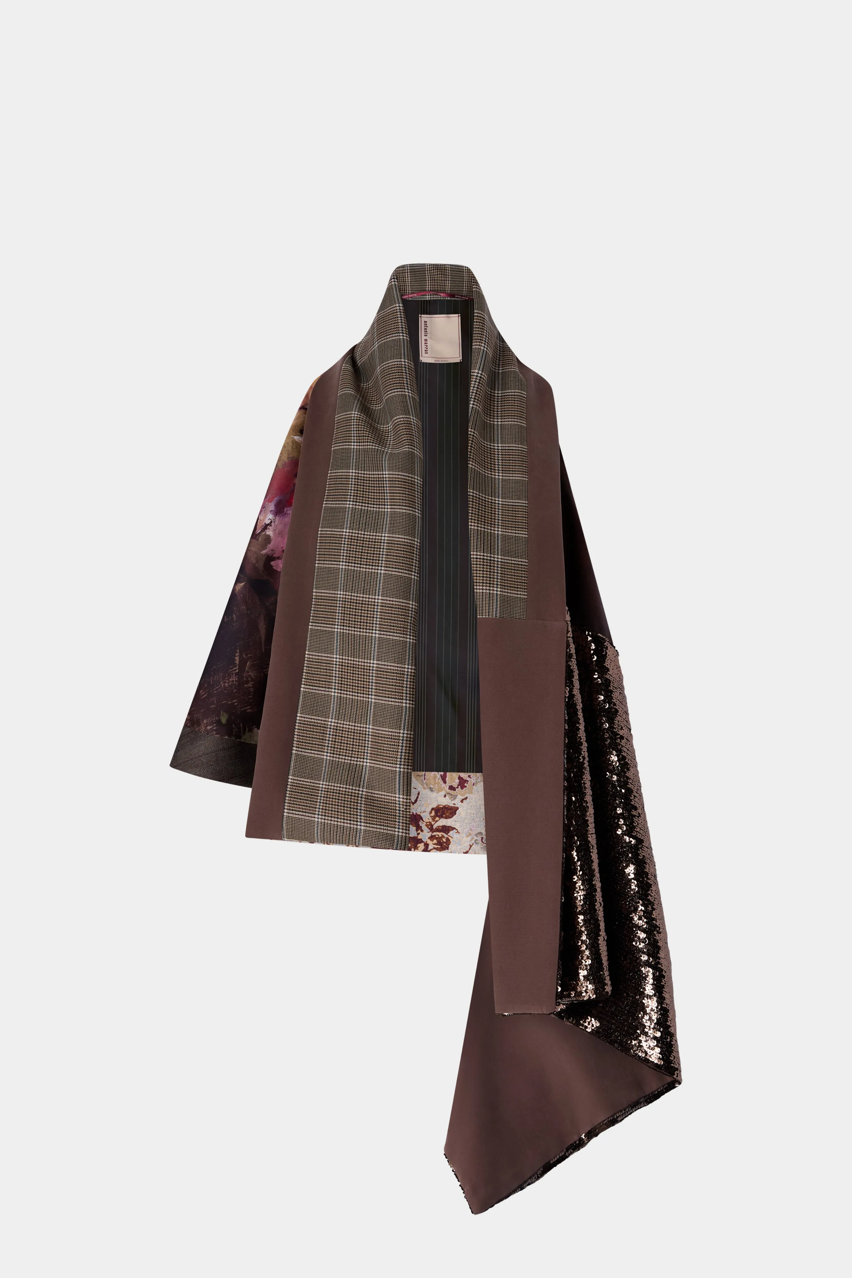 Patchwork Draped Gavoi Cape sold by Antonio Marras