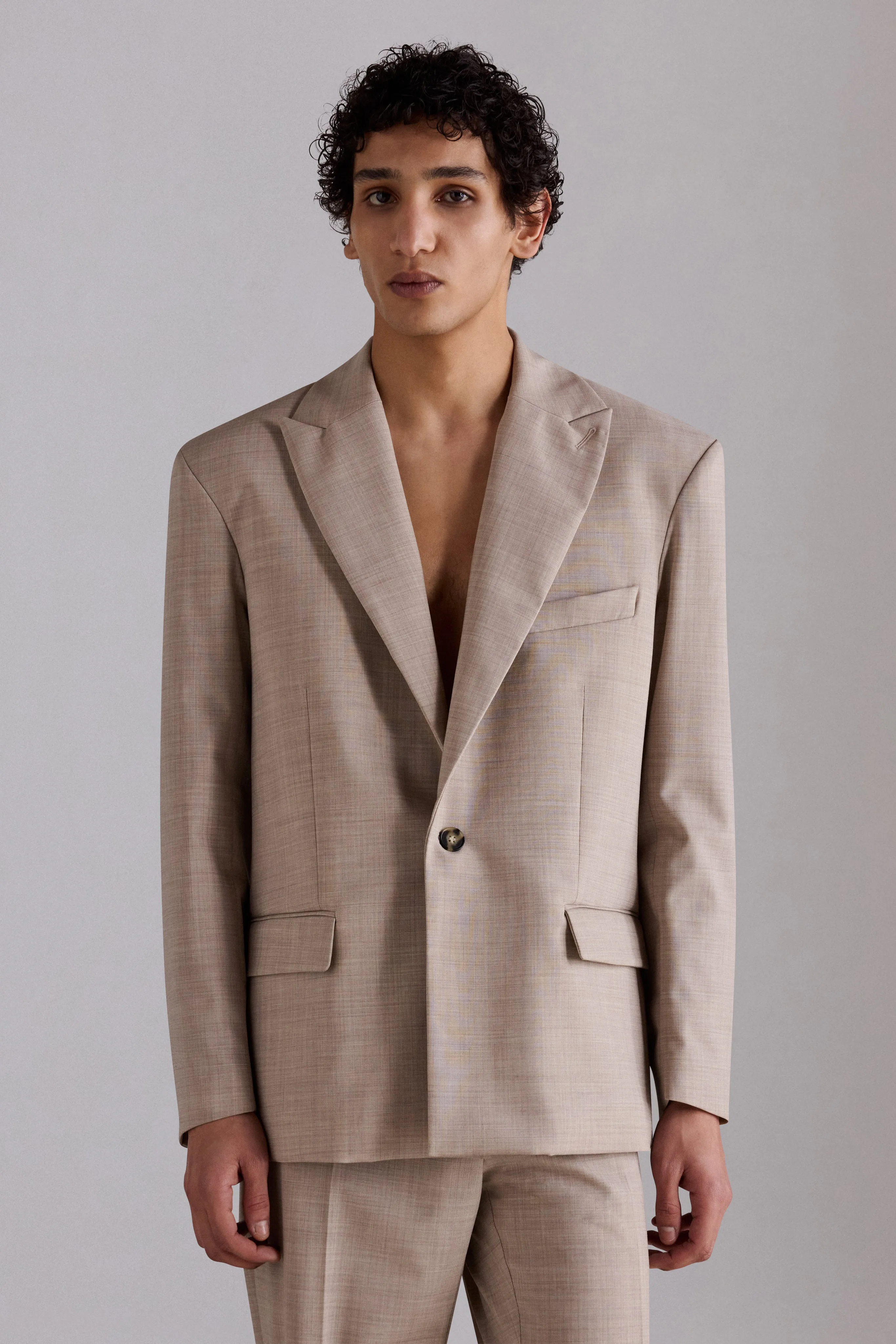 Mélange Single-Breasted Blazer sold by Antonio Marras product image thumbnail 4