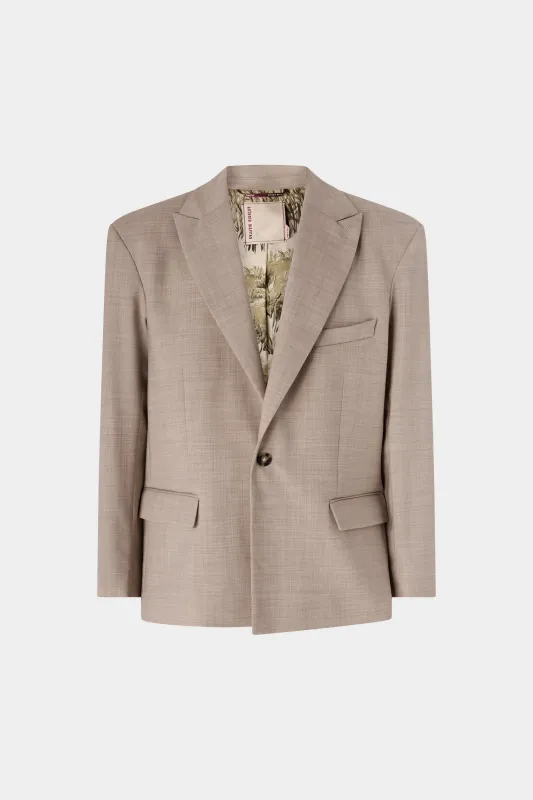 Mélange Single-Breasted Blazer made by Antonio Marras