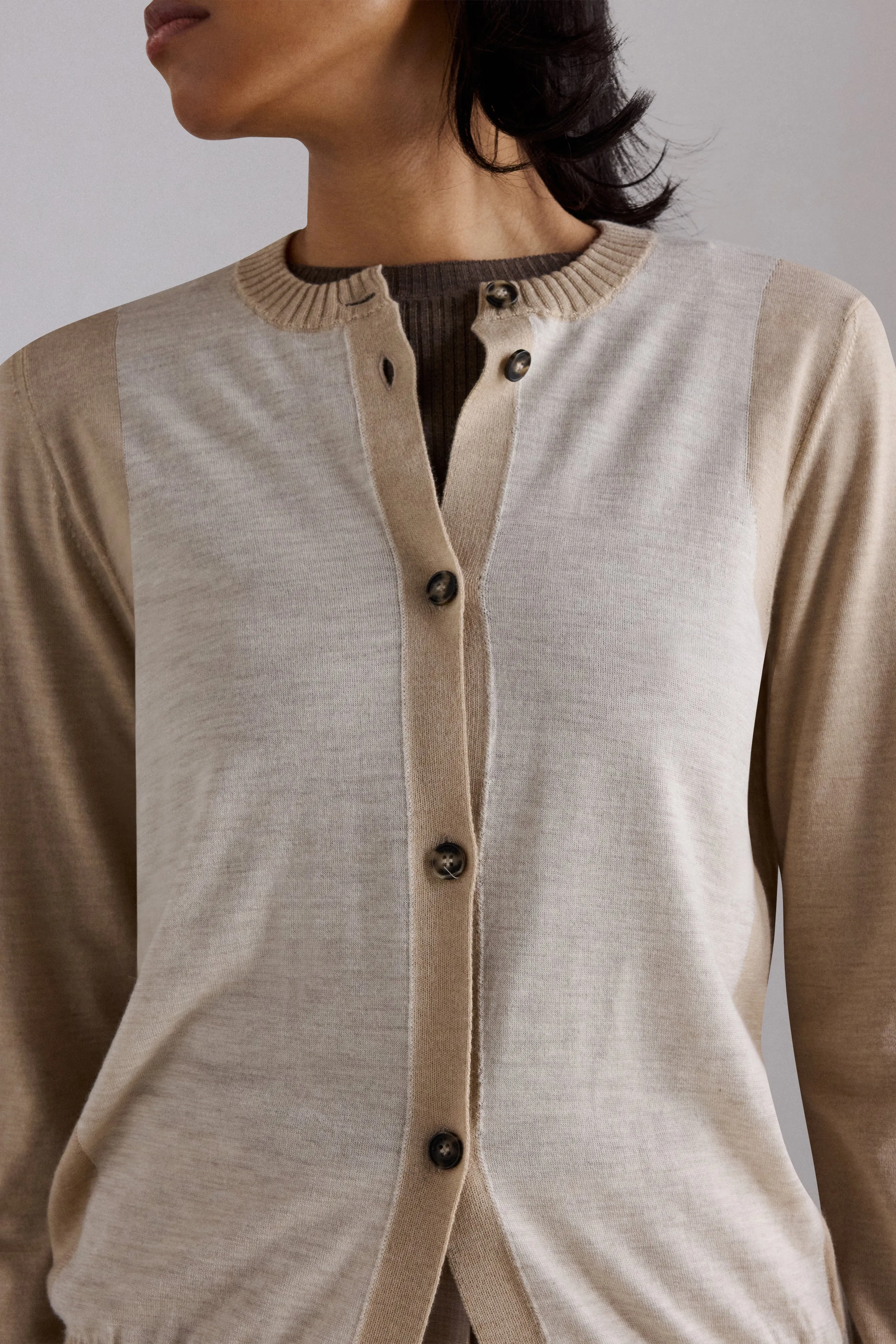 Cashmere Color-Block Cardigan sold by Antonio Marras product image thumbnail 3
