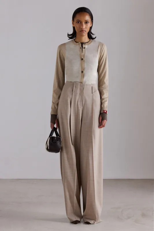 Cashmere Color-Block Cardigan made by Antonio Marras
