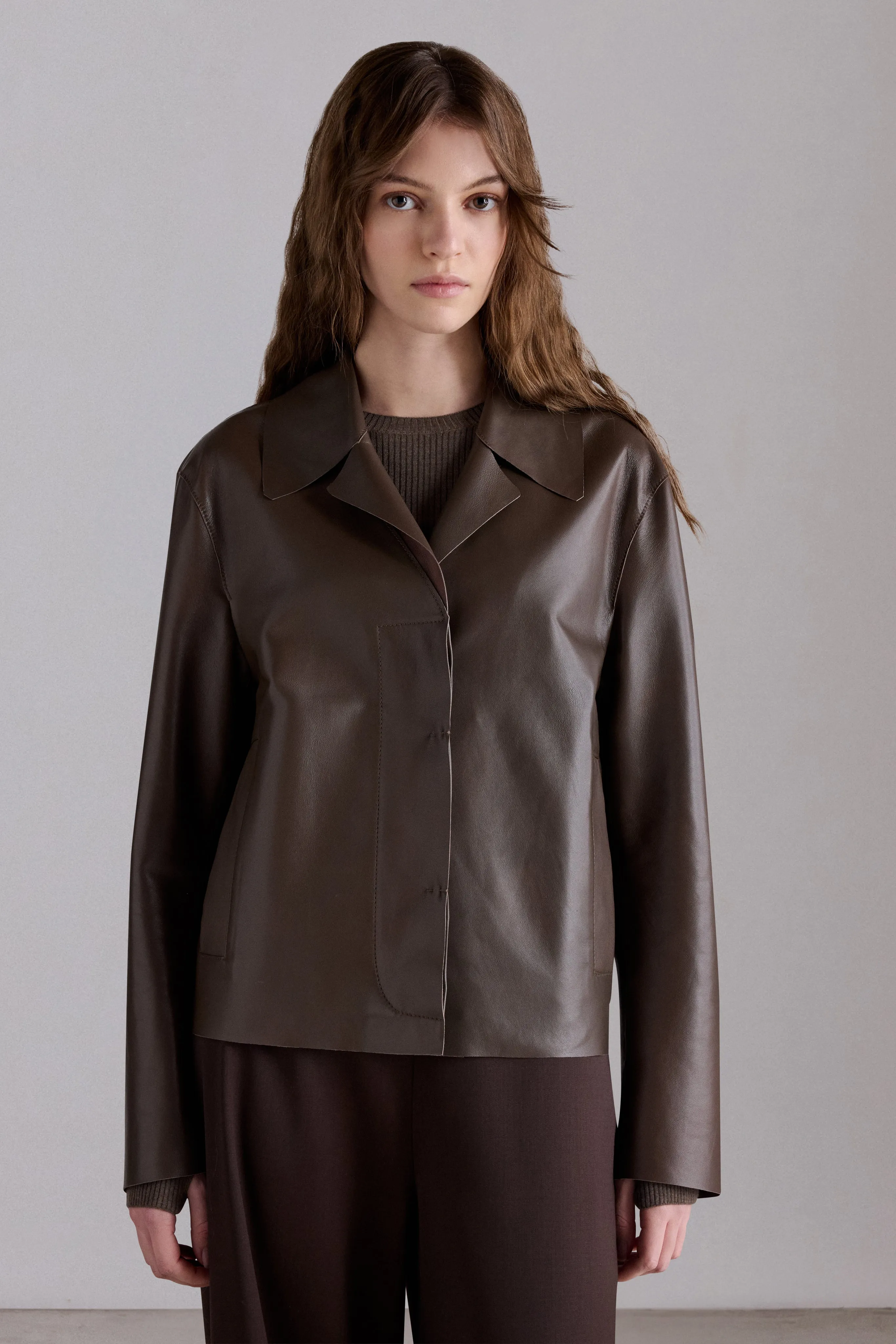 Unlined Nappa Leather Jacket sold by Antonio Marras product image thumbnail 4
