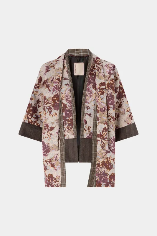 Rose Jacquard Kimono made by Antonio Marras