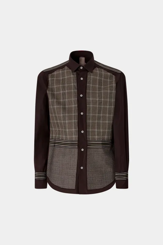 Brown Checked Regular Shirt made by Antonio Marras