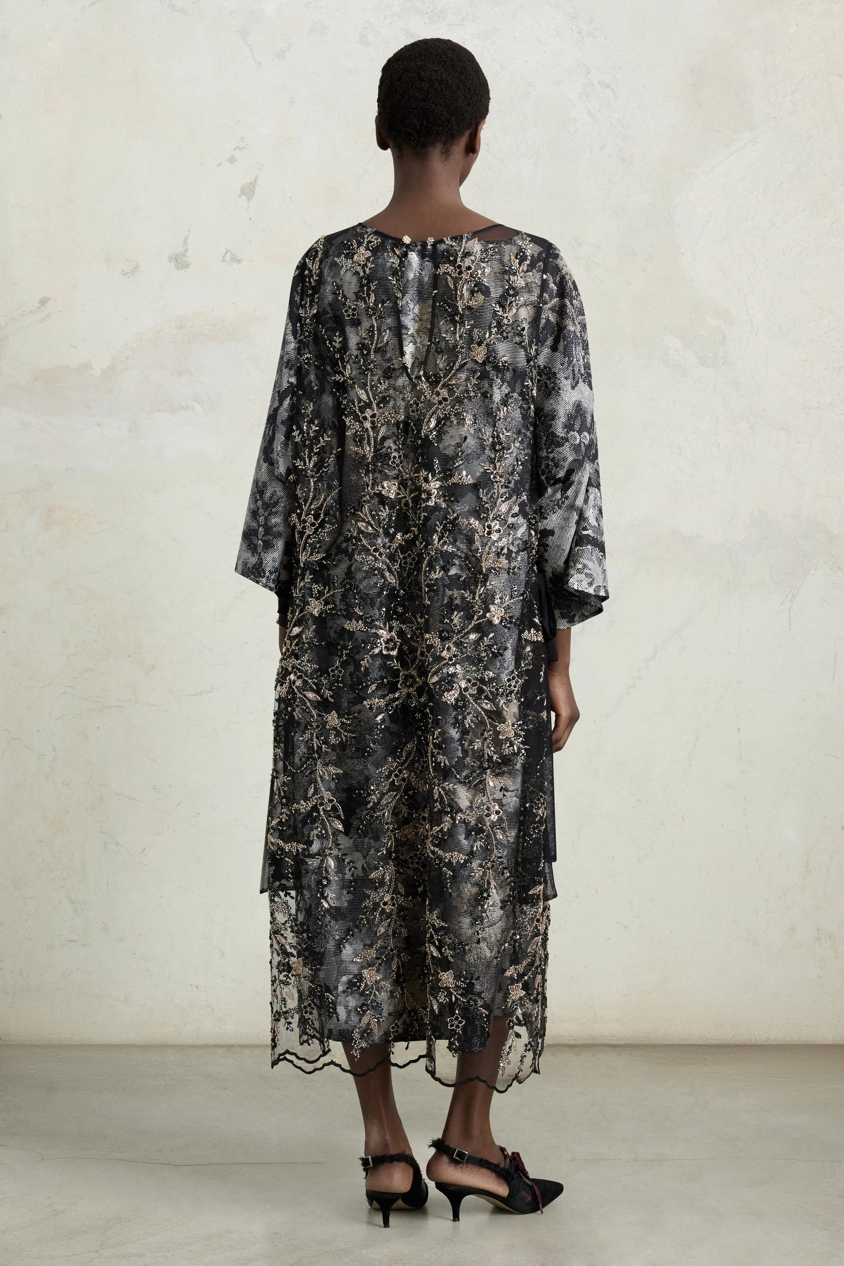 Black Embellished Tunic Dress sold by Antonio Marras product image thumbnail 3