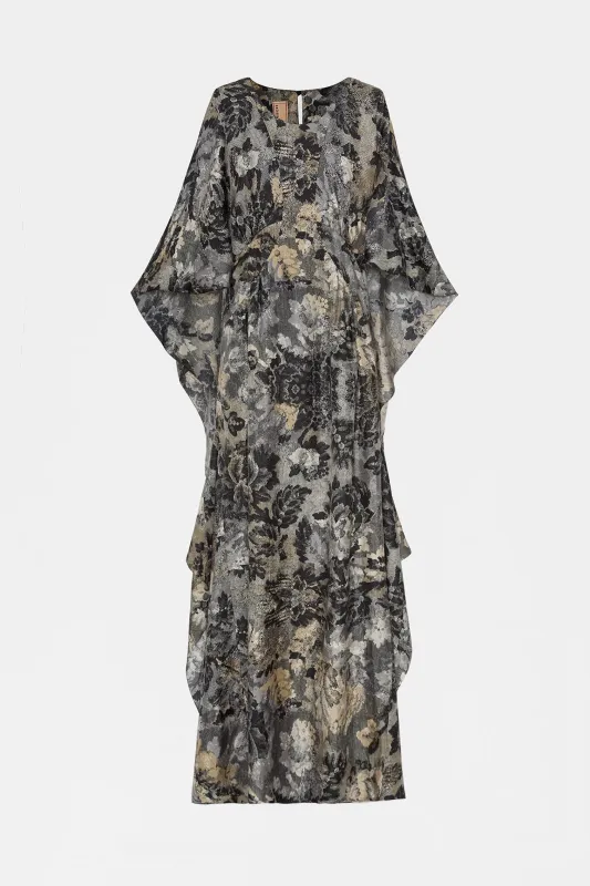 Floral Print Draped Maxi Dress made by Antonio Marras