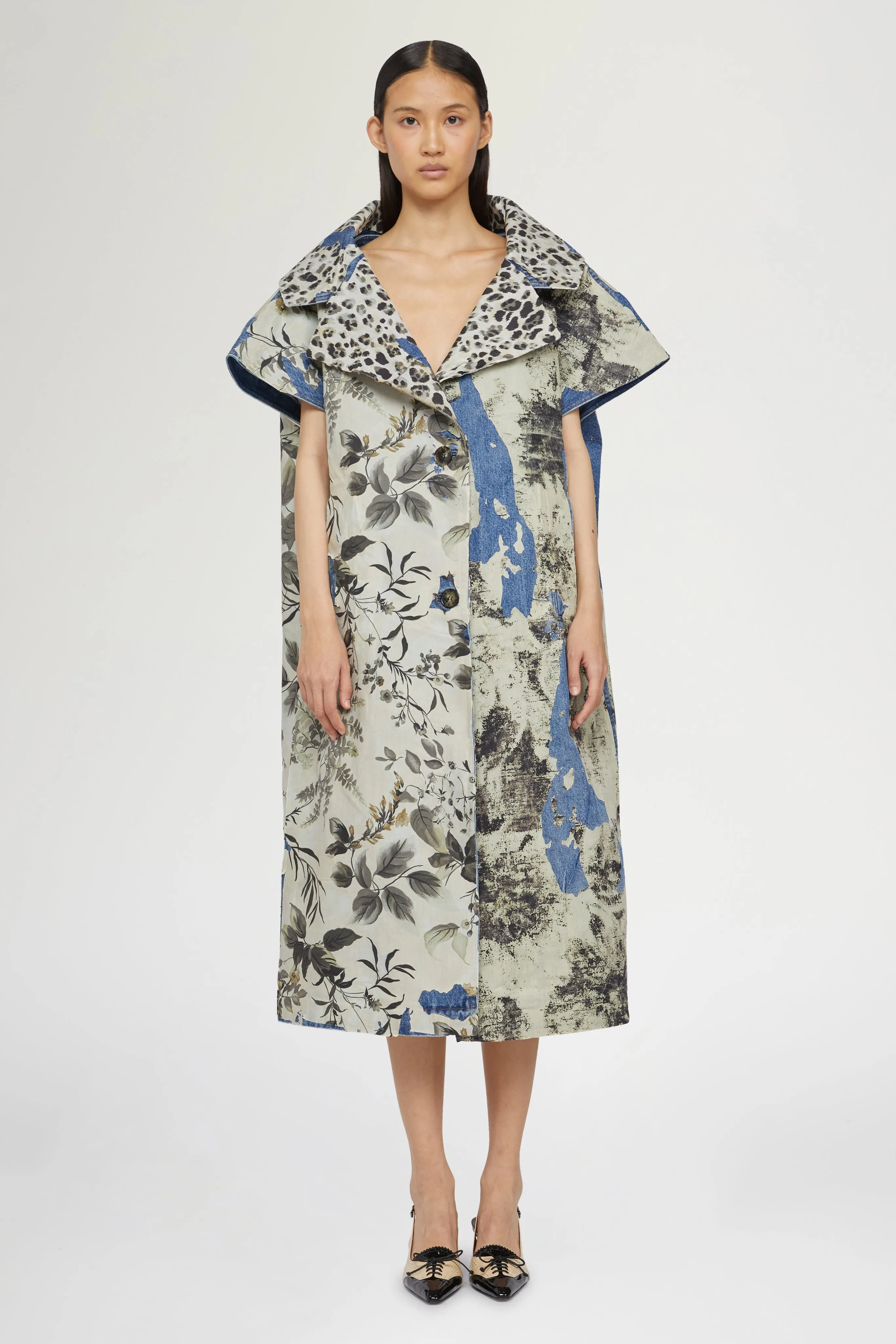 Denim Coat Tropical Print sold by Antonio Marras product image thumbnail 3