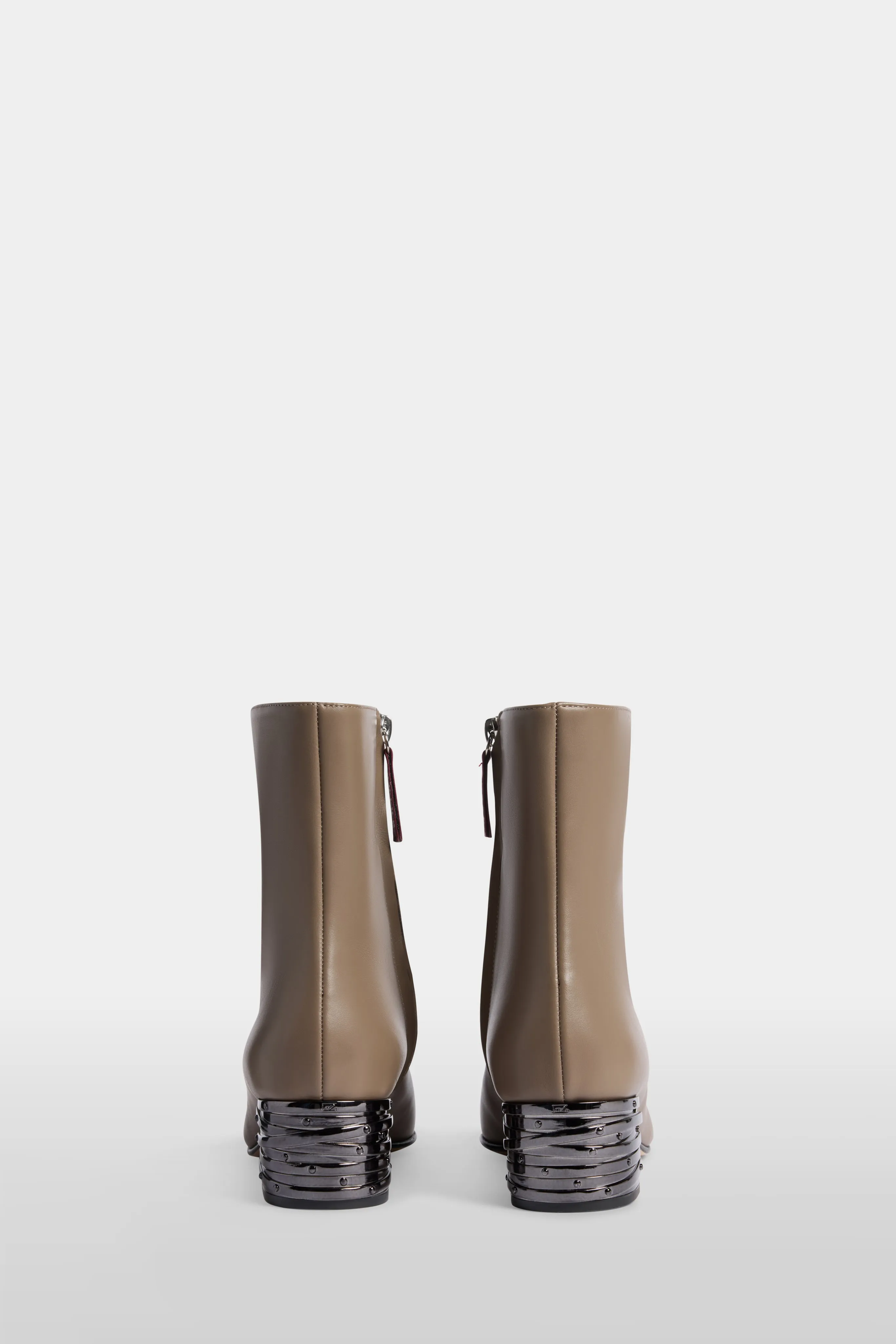 Leather Ankle Boots with Sculptural Heel sold by Antonio Marras product image thumbnail 4