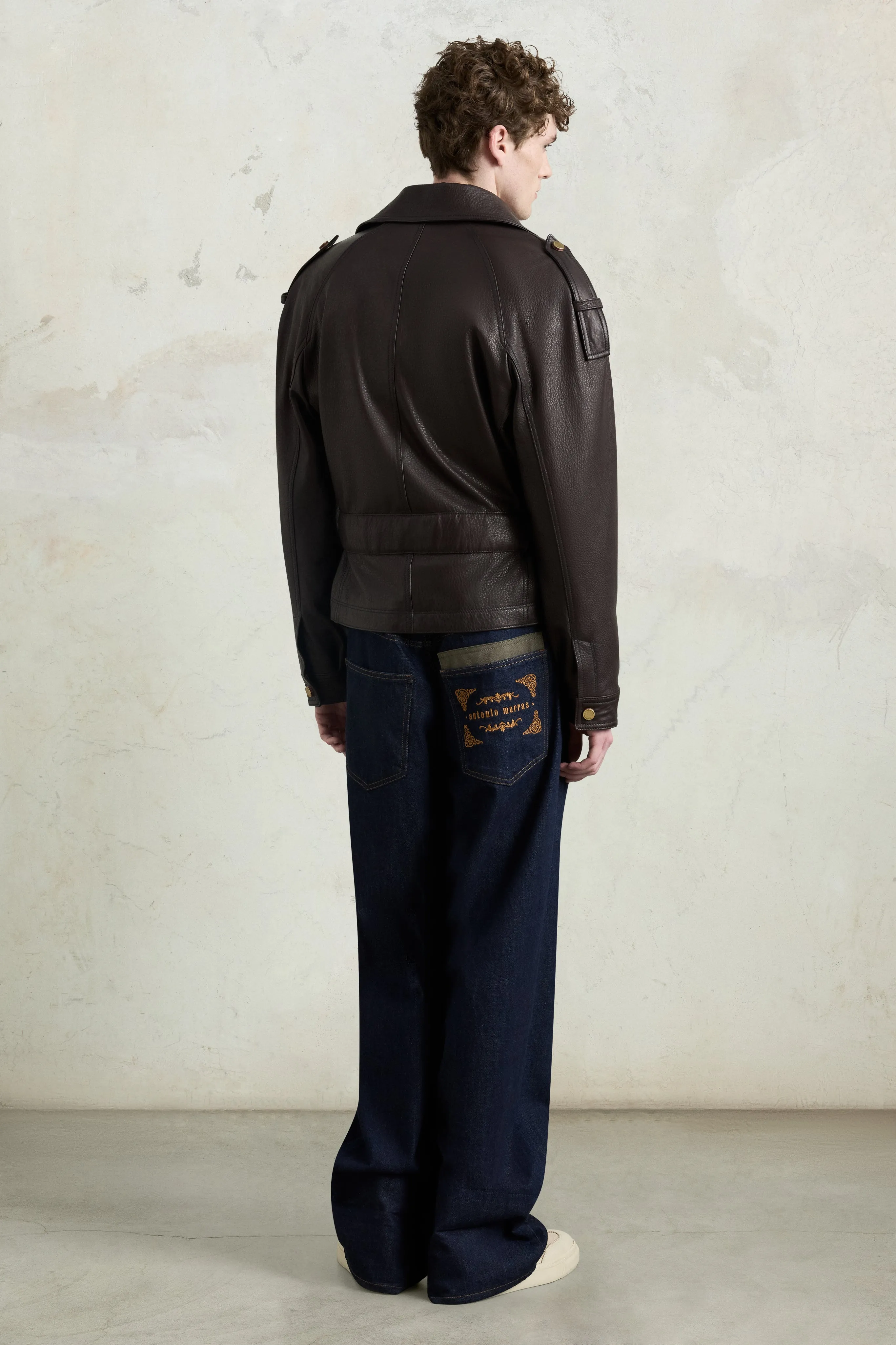 Leather Biker Jacket sold by Antonio Marras product image thumbnail 3