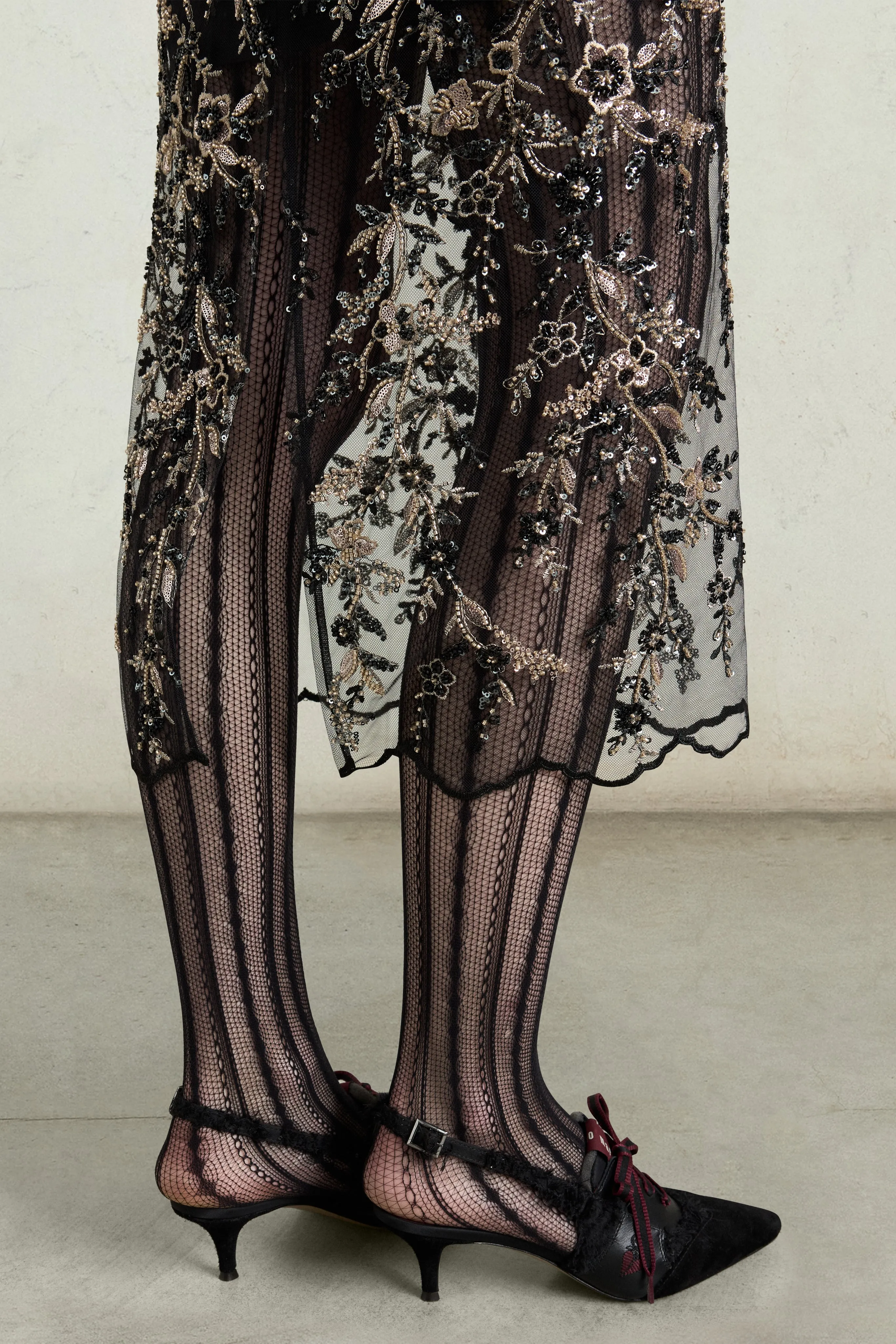 Embroidered Tulle Pencil Skirt sold by Antonio Marras product image thumbnail 5