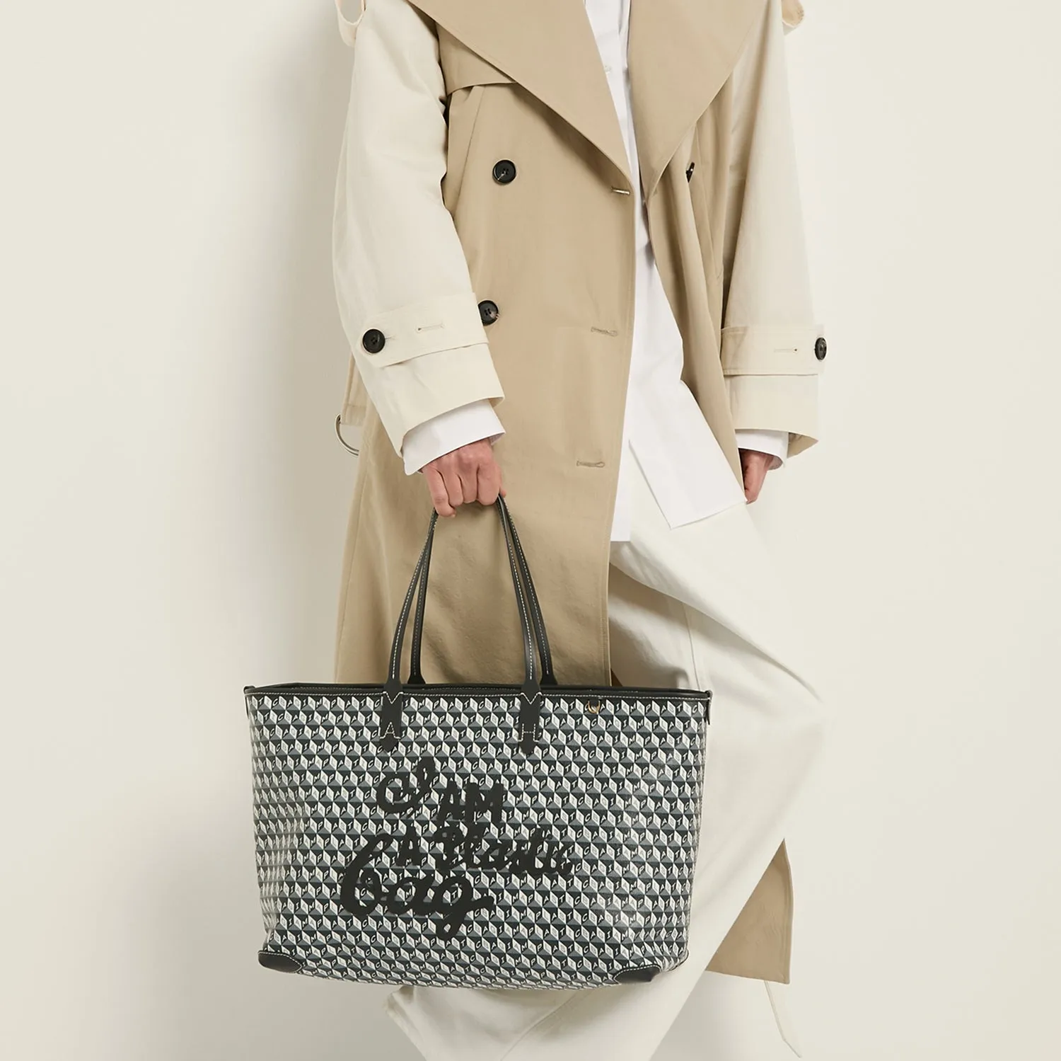 I Am A Plastic Bag Zipped Motif Tote sold by Anya Hindmarch product image thumbnail 2