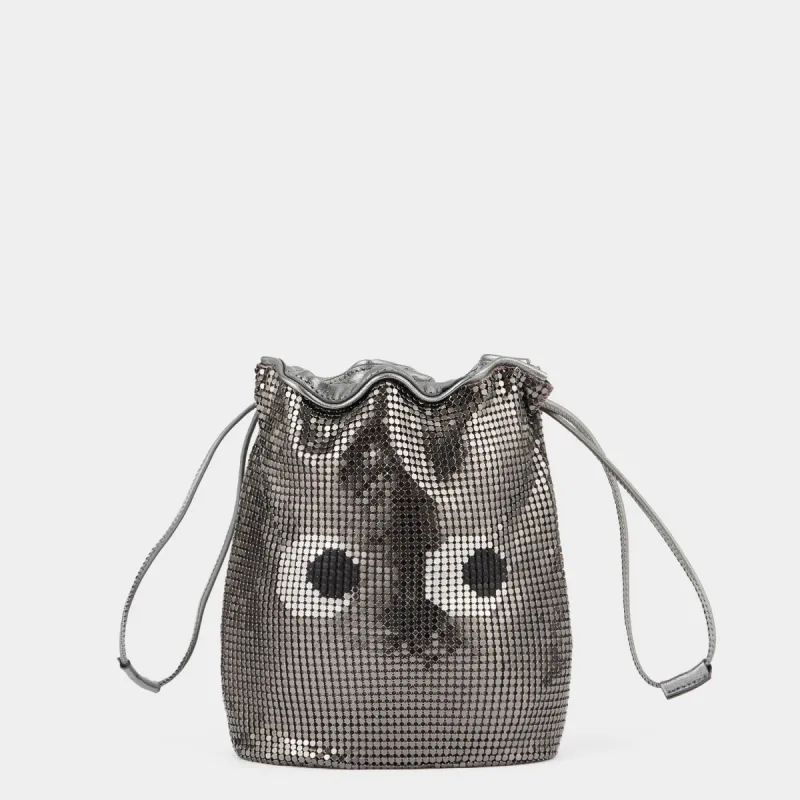 Eyes Mesh Drawstring Pouch sold by Anya Hindmarch