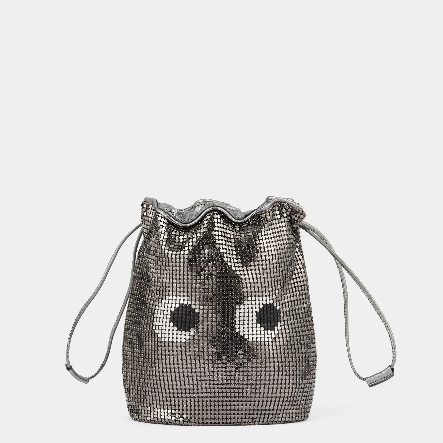 Eyes Mesh Drawstring Pouch sold by Anya Hindmarch