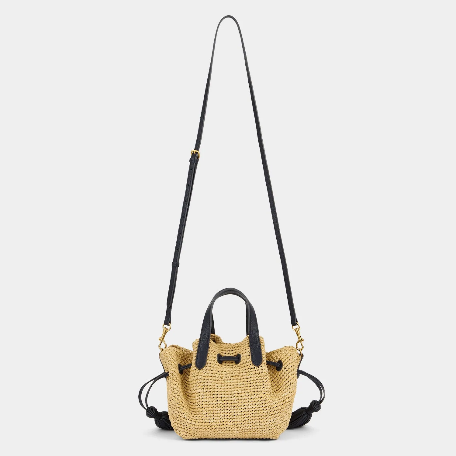 Raffia Drawstring Small Cross-body Tote sold by Anya Hindmarch product image thumbnail 5