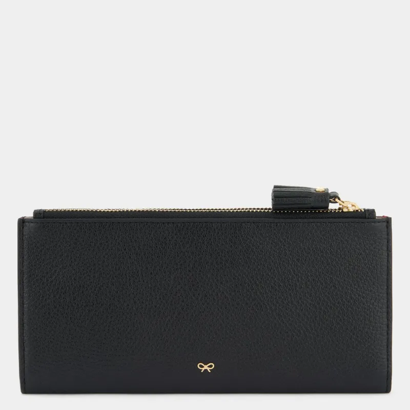 Peeping Eyes Large Double Zip Wallet sold by Anya Hindmarch