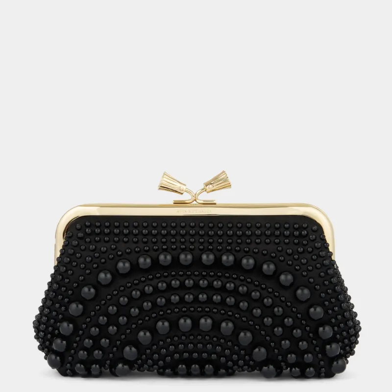 Maud Pearl Tassel Clutch sold by Anya Hindmarch