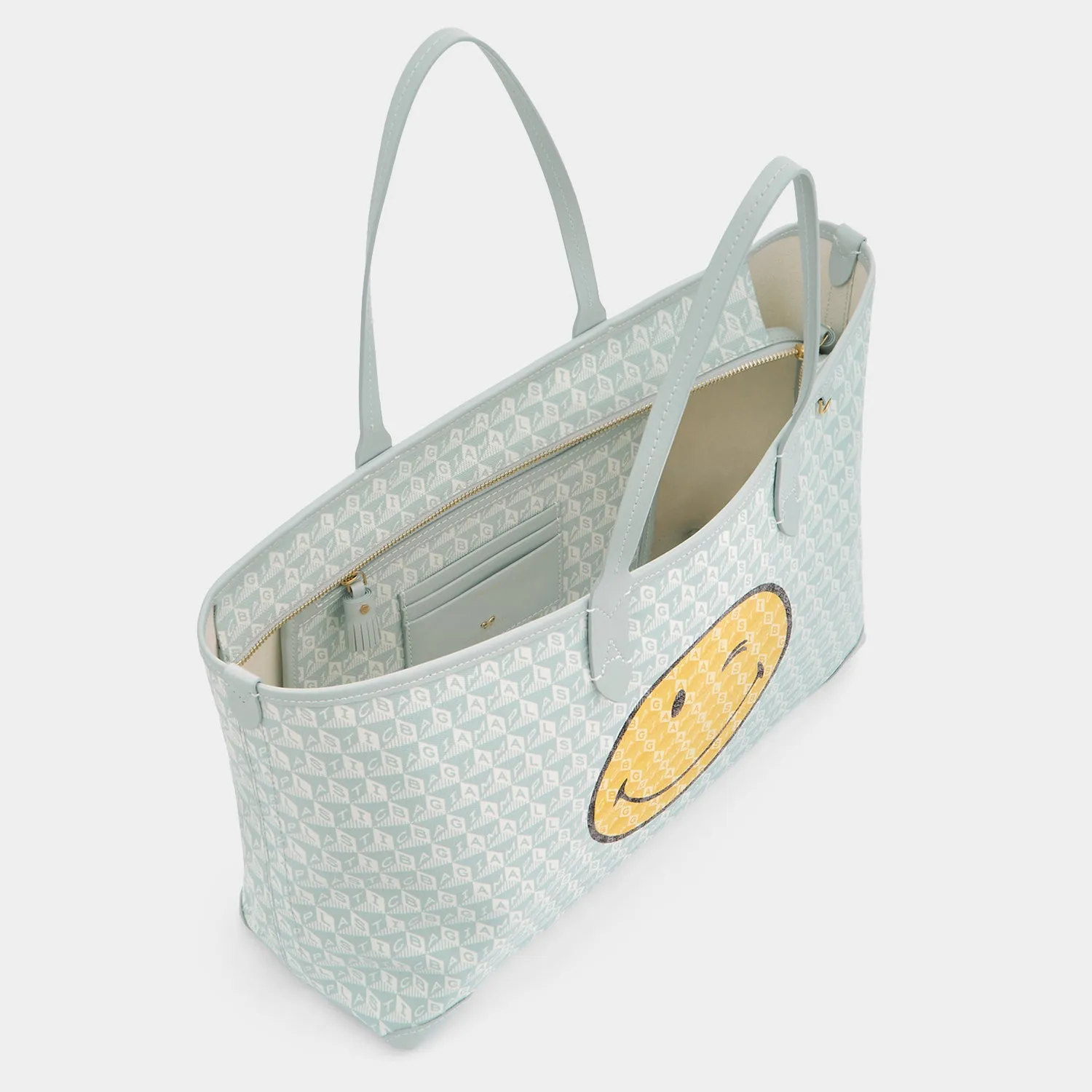 I Am A Plastic Bag Wink Zipped Tote sold by Anya Hindmarch product image thumbnail 5