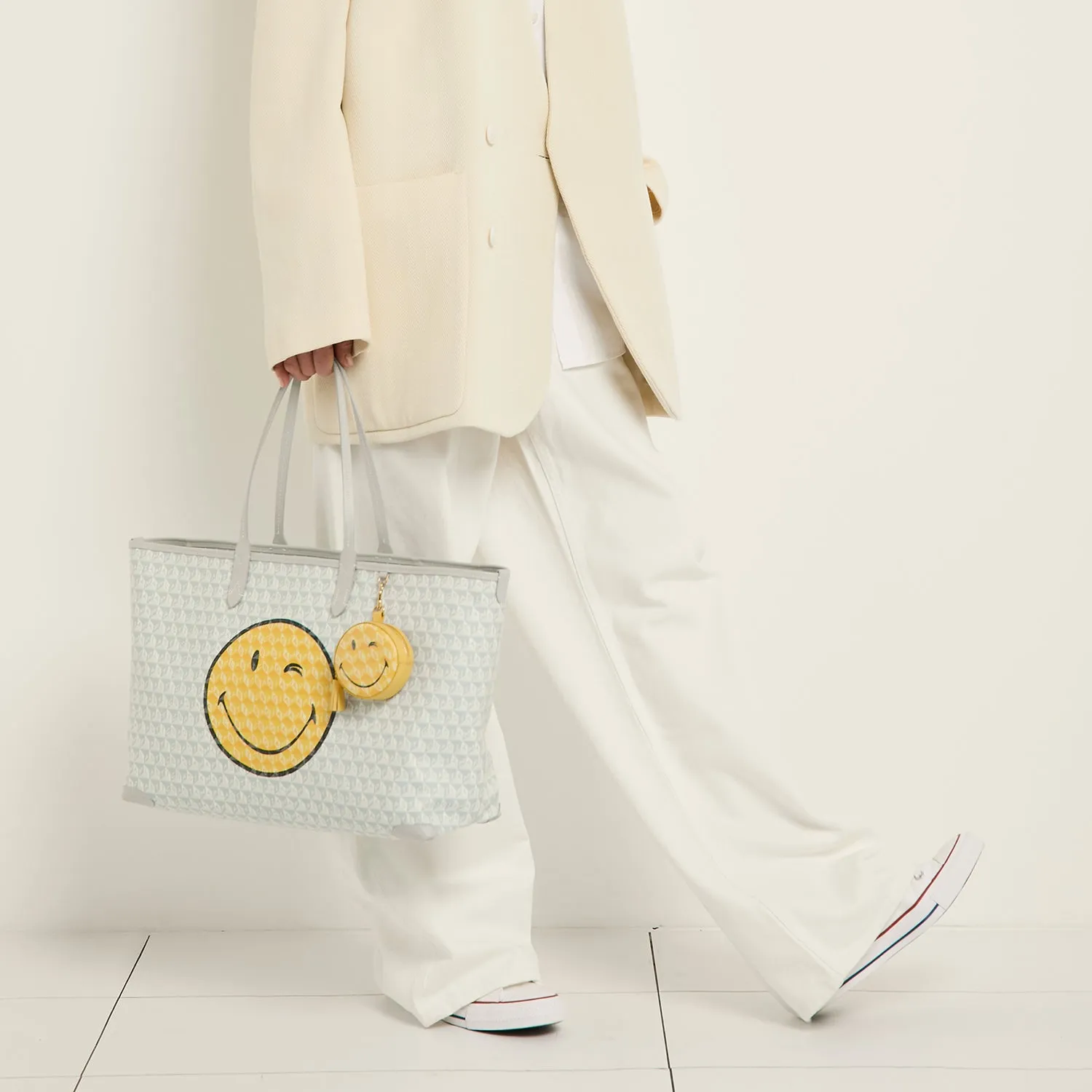 I Am A Plastic Bag Wink Zipped Tote sold by Anya Hindmarch product image thumbnail 2