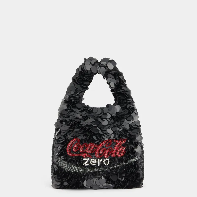 Anya Brands Coke Zero Mini Tote made by Anya Hindmarch